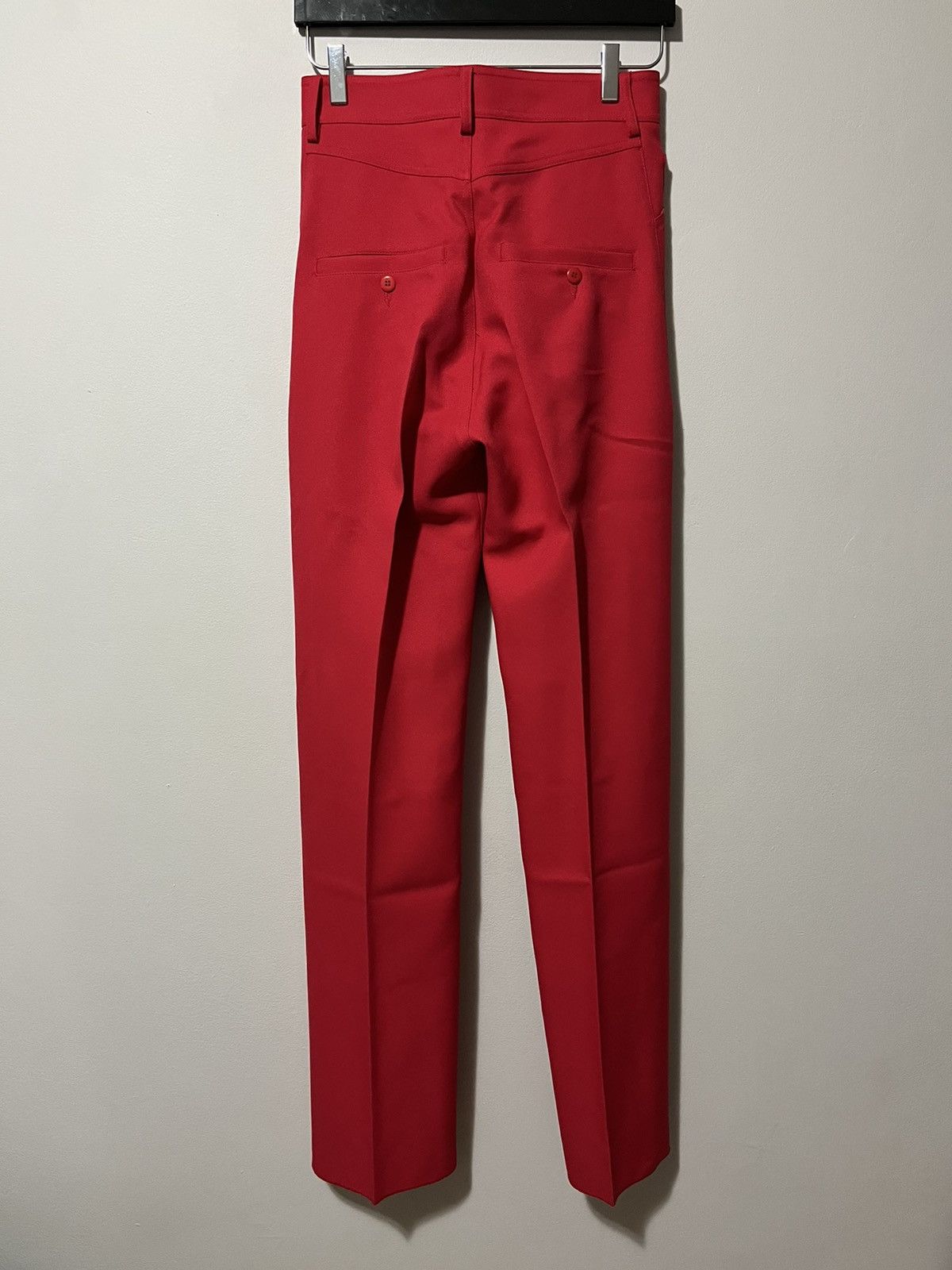 Random Identities Red High-Rise Five Pocket Trousers Size US 27 - 4 Thumbnail