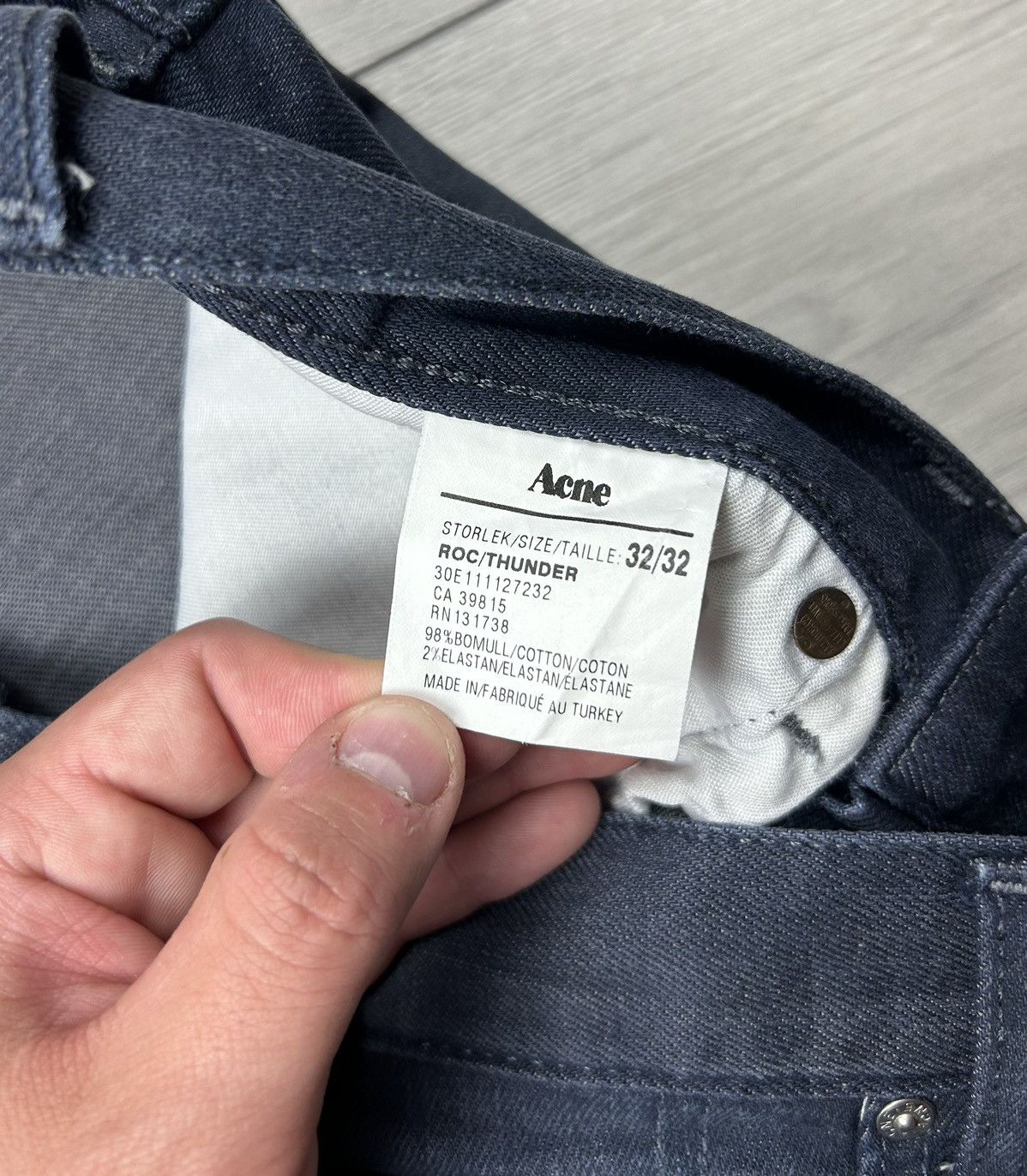 Acne Studios × Vintage Acne Studios Roc Thunder Vintage denim jeans 32/32 Size US 32 / EU 48 - 5 Thumbnail