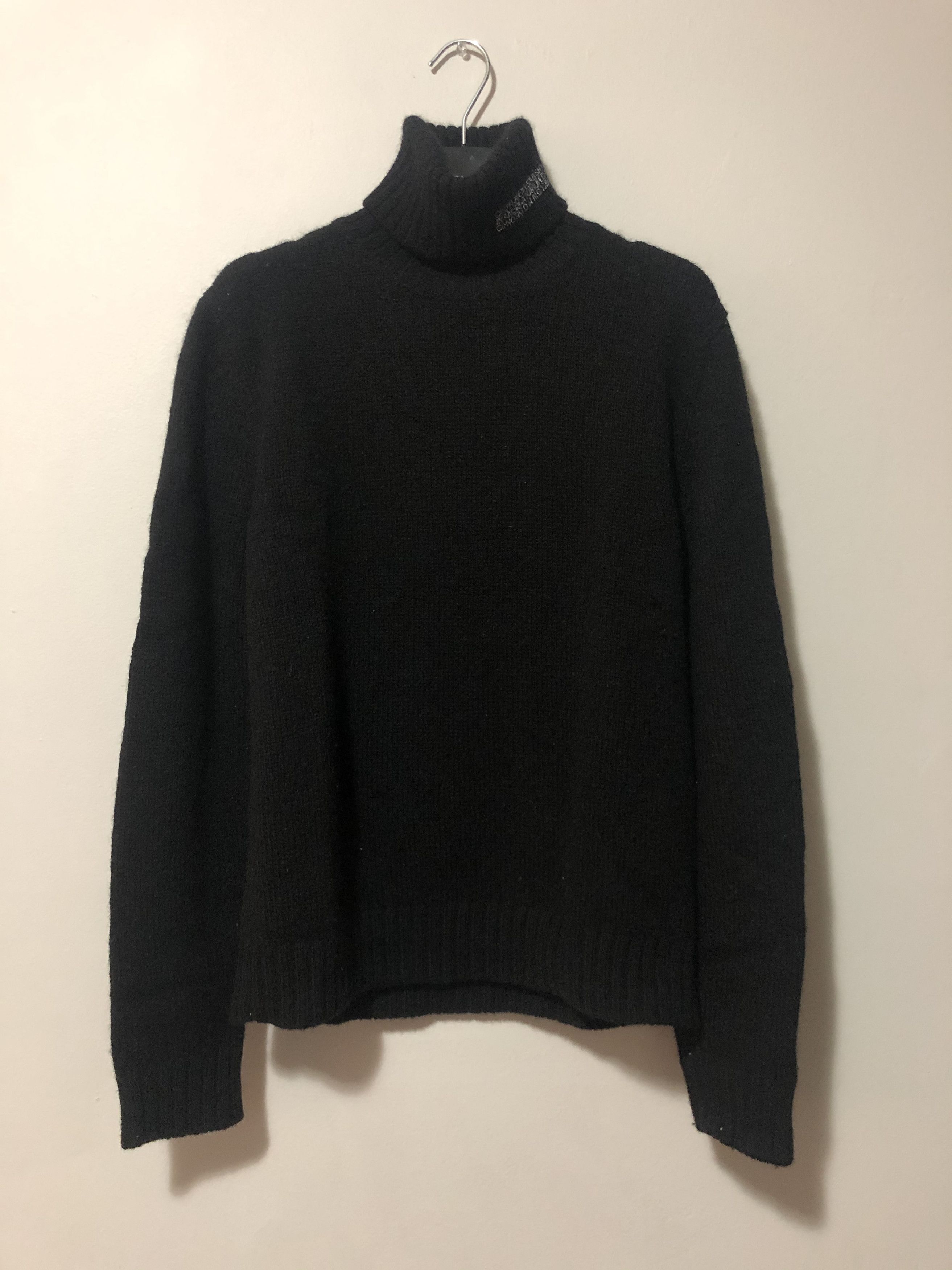 Calvin Klein 205W39NYC Rare Raf Simons CK 205W39NYC Logo Turtleneck Size US S / EU 44-46 / 1 - 1 Thumbnail