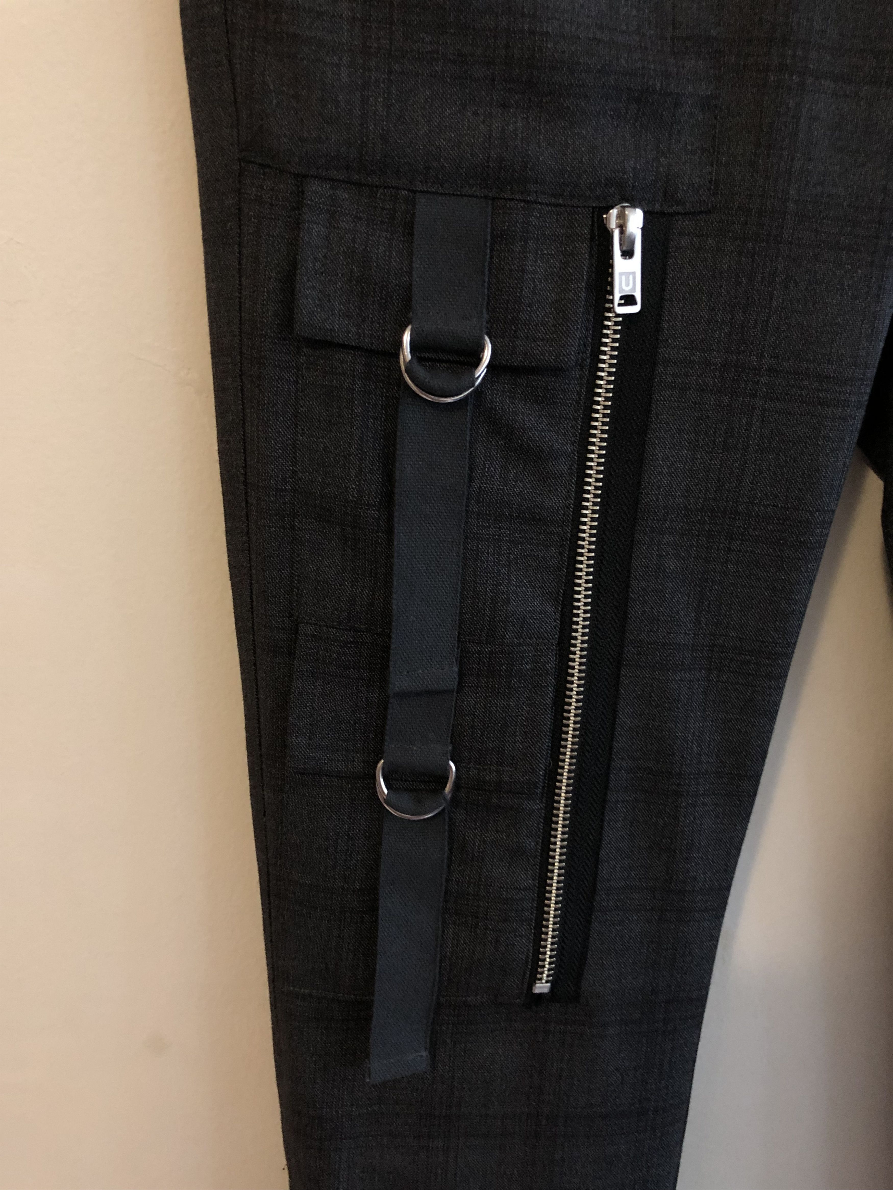 Undercover SS19 RUNWAY UCW4512-3 NEW WARRIORS CHECK MULTI ZIP PANTS Size US 28 / EU 44 - 4 Thumbnail