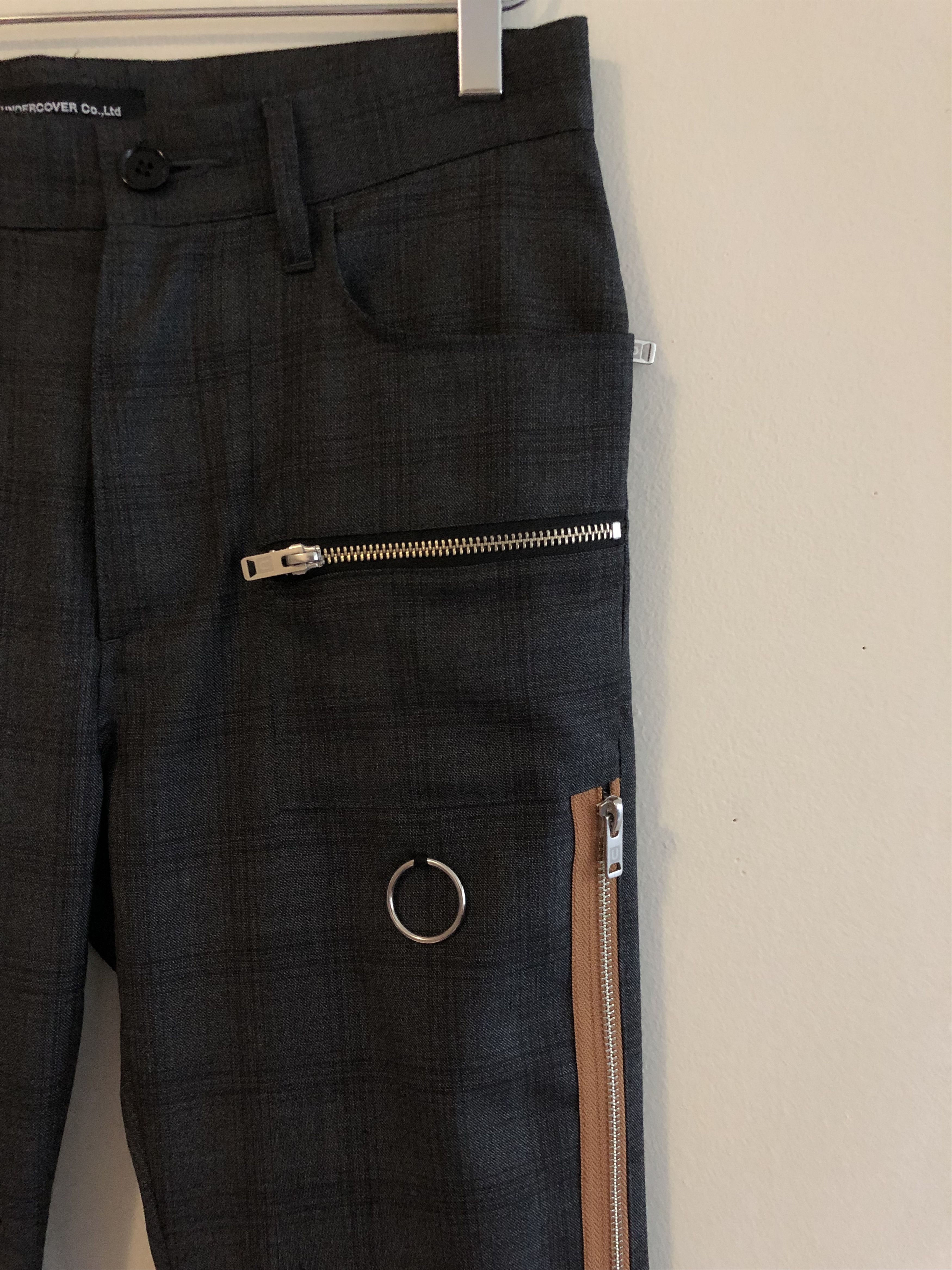 Undercover SS19 RUNWAY UCW4512-3 NEW WARRIORS CHECK MULTI ZIP PANTS Size US 28 / EU 44 - 3 Thumbnail