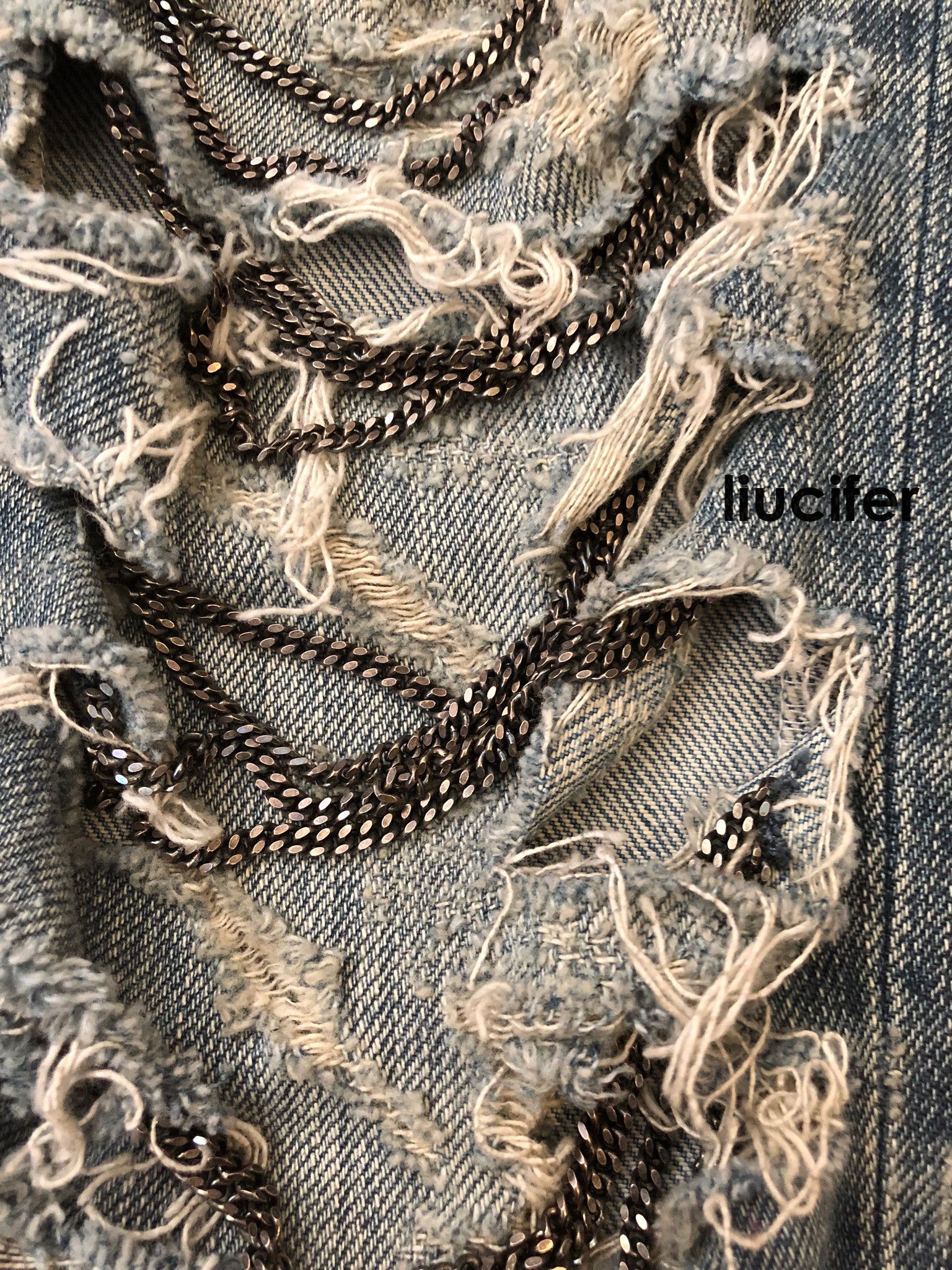Hedi Slimane × Saint Laurent Paris 🔥FW13🔥 CHAIN DENIM LITTLE CRASH DISTRESSED SKINNY SAMPLE Size US 27 - 5 Thumbnail
