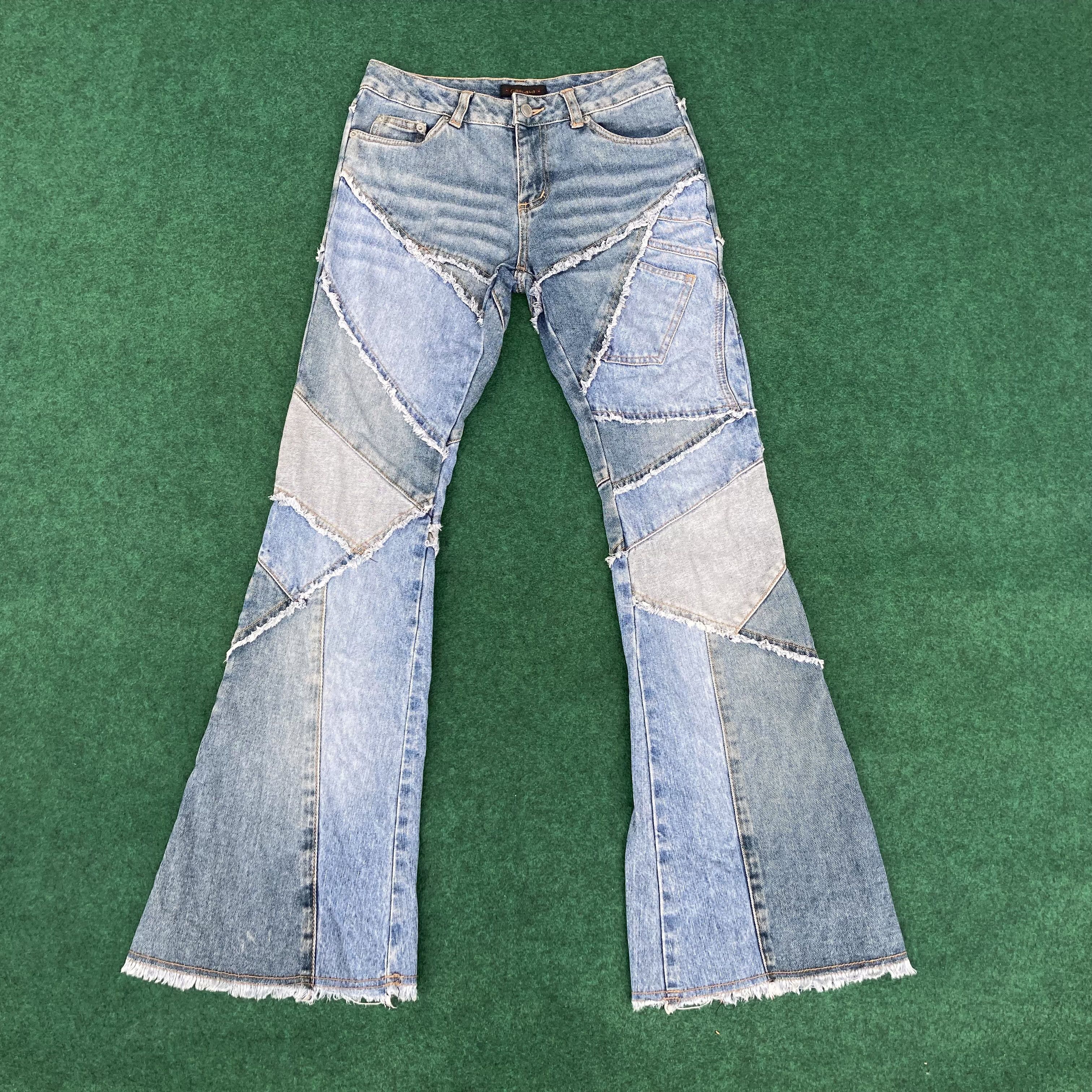 Japanese Brand × Vintage Vtg Casata Women Rocks Design Patchwork Hip HOp 90s Jeans Size 27" / US 4 / IT 40 - 1 Thumbnail