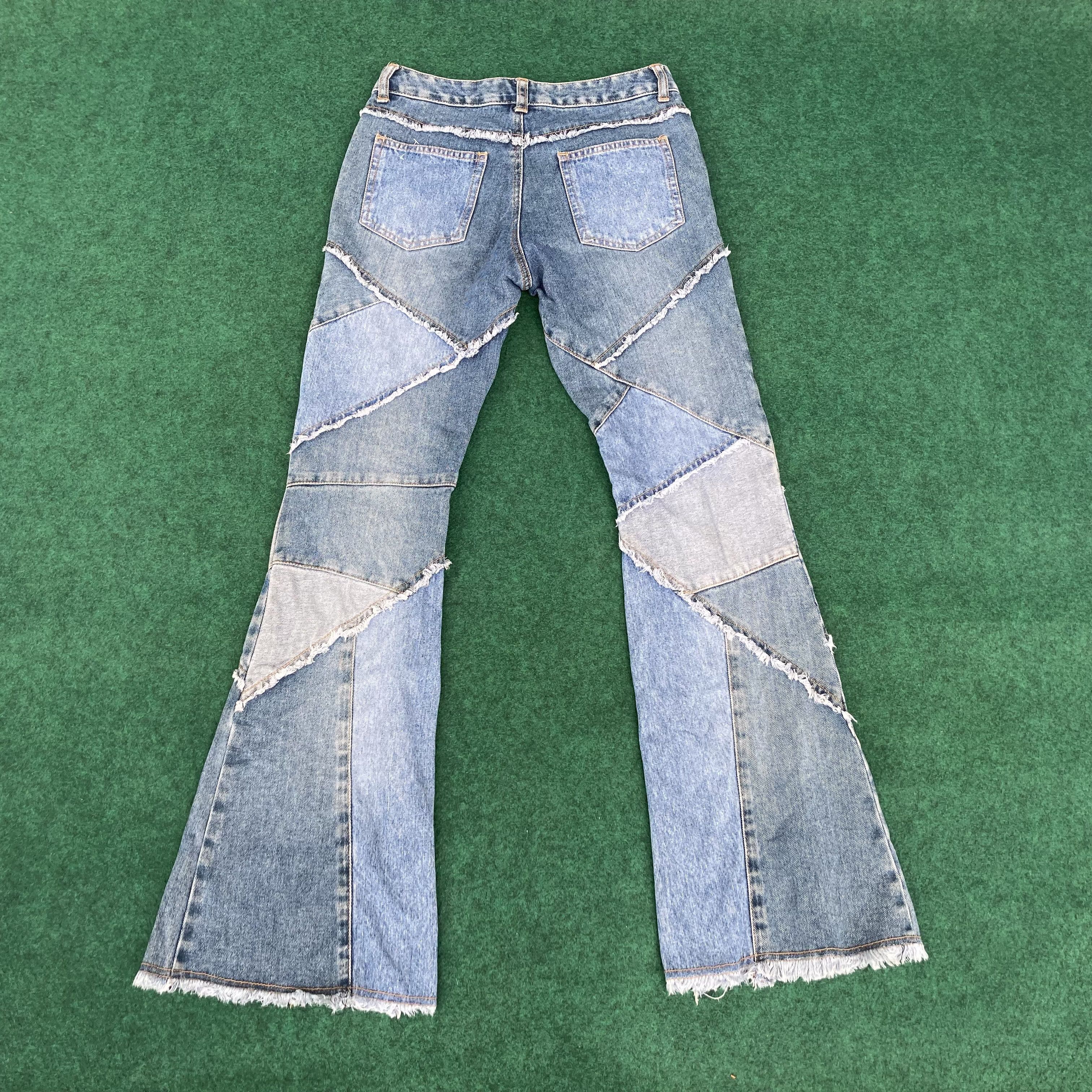 Japanese Brand × Vintage Vtg Casata Women Rocks Design Patchwork Hip HOp 90s Jeans Size 27" / US 4 / IT 40 - 7 Thumbnail