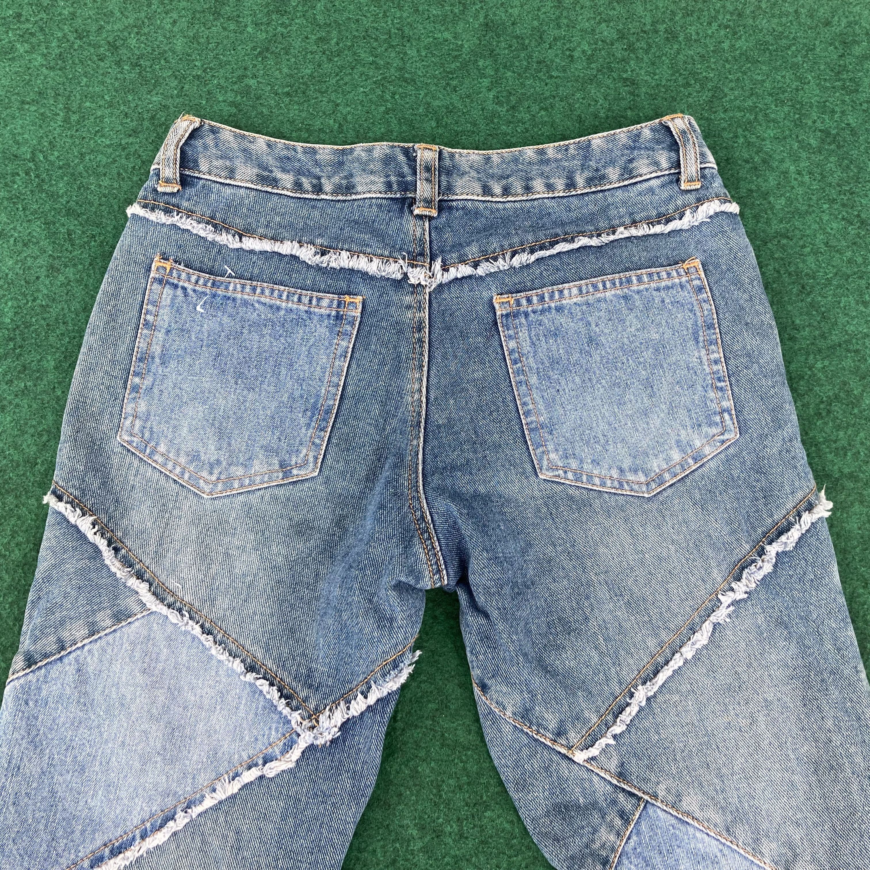 Japanese Brand × Vintage Vtg Casata Women Rocks Design Patchwork Hip HOp 90s Jeans Size 27" / US 4 / IT 40 - 6 Thumbnail