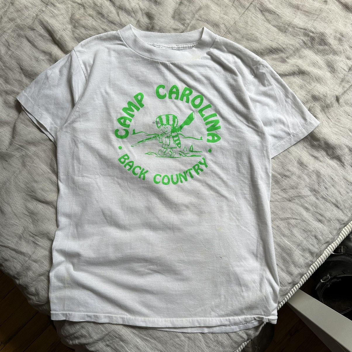 Other × Vintage Vintage 80s Camp Carolina Back Country Trooper Graphic Shirt Size US L / EU 52-54 / 3 - 3 Thumbnail