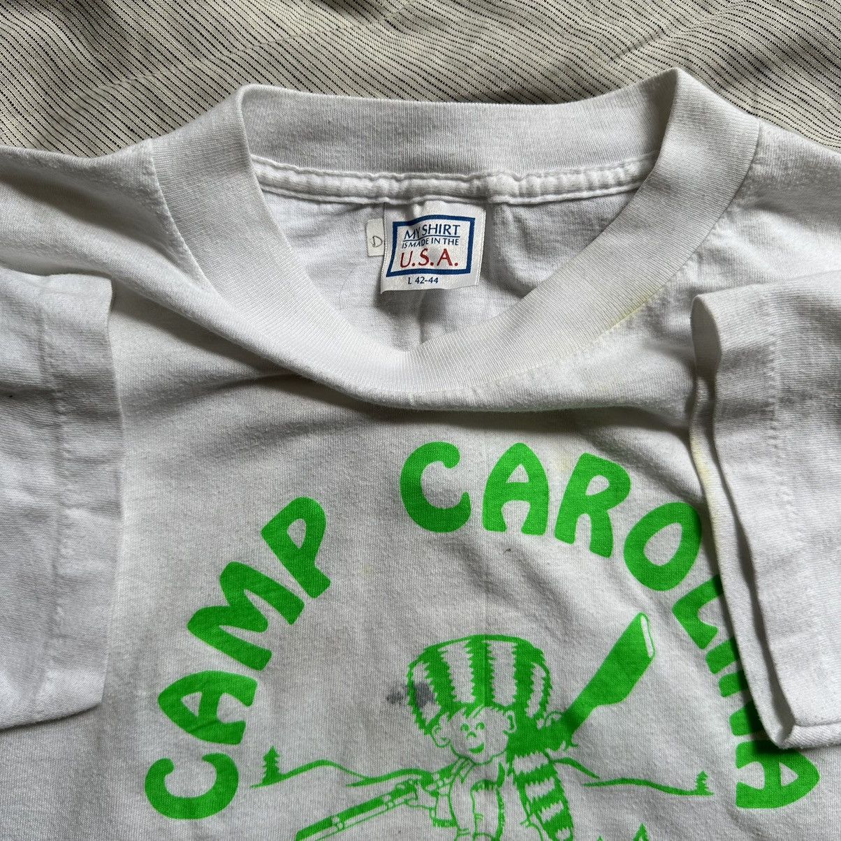 Other × Vintage Vintage 80s Camp Carolina Back Country Trooper Graphic Shirt Size US L / EU 52-54 / 3 - 5 Thumbnail