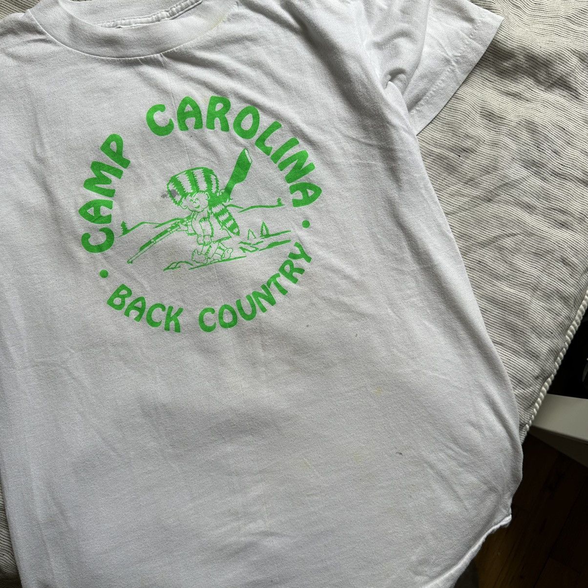 Other × Vintage Vintage 80s Camp Carolina Back Country Trooper Graphic Shirt Size US L / EU 52-54 / 3 - 4 Thumbnail