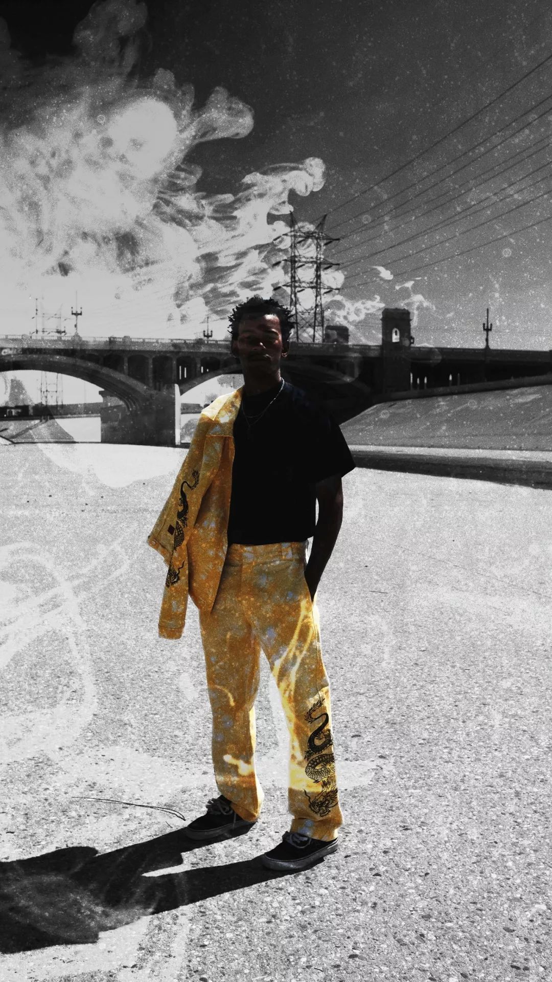 CLOT RARE CLOT X DICKIES DRAGON TIE DYE CHINO YELLOW Size US 32 / EU 48 - 2 Thumbnail