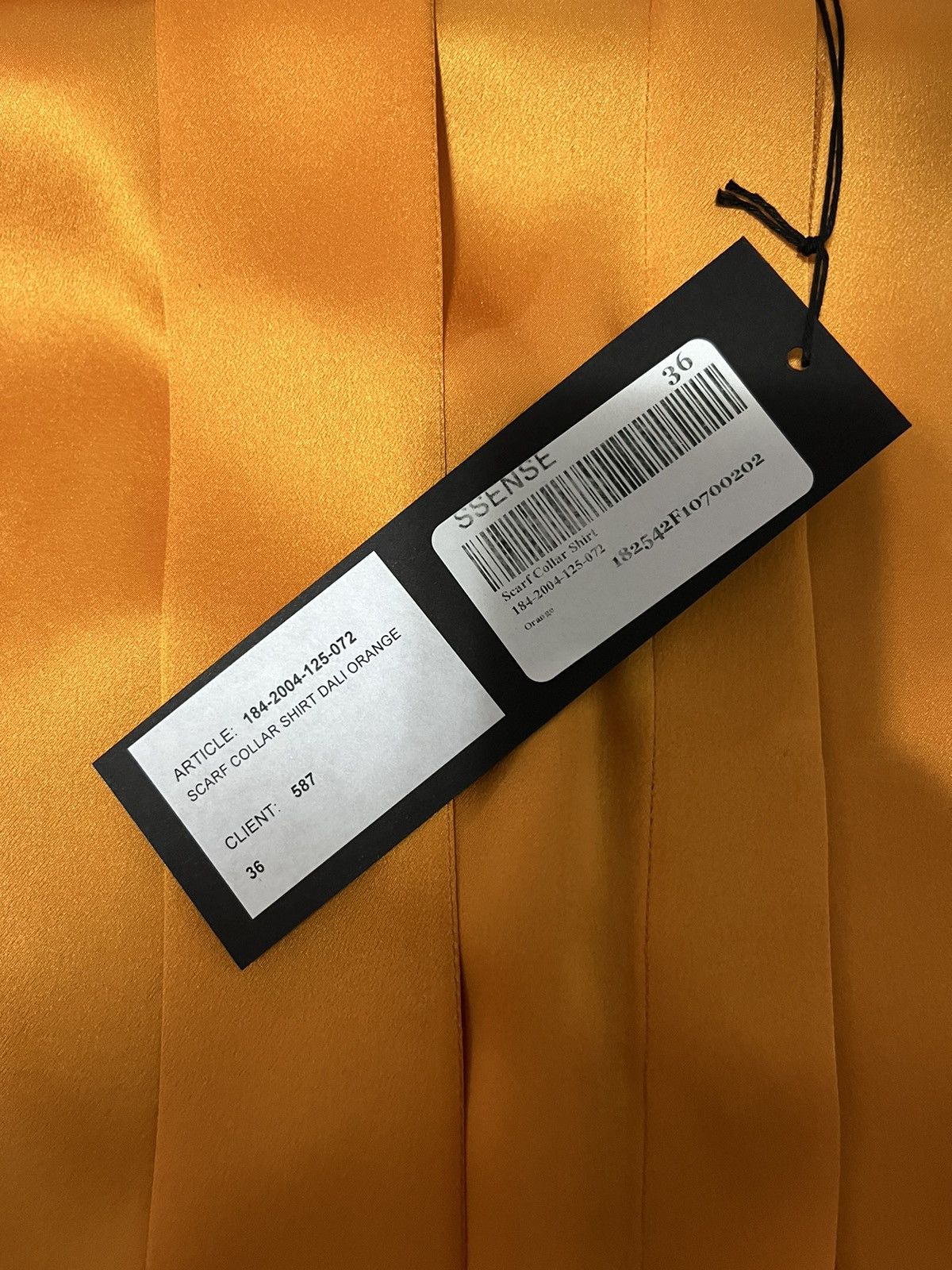 Haider Ackermann Orange Silk Dali Shirt Size US S / EU 44-46 / 1 - 4 Thumbnail