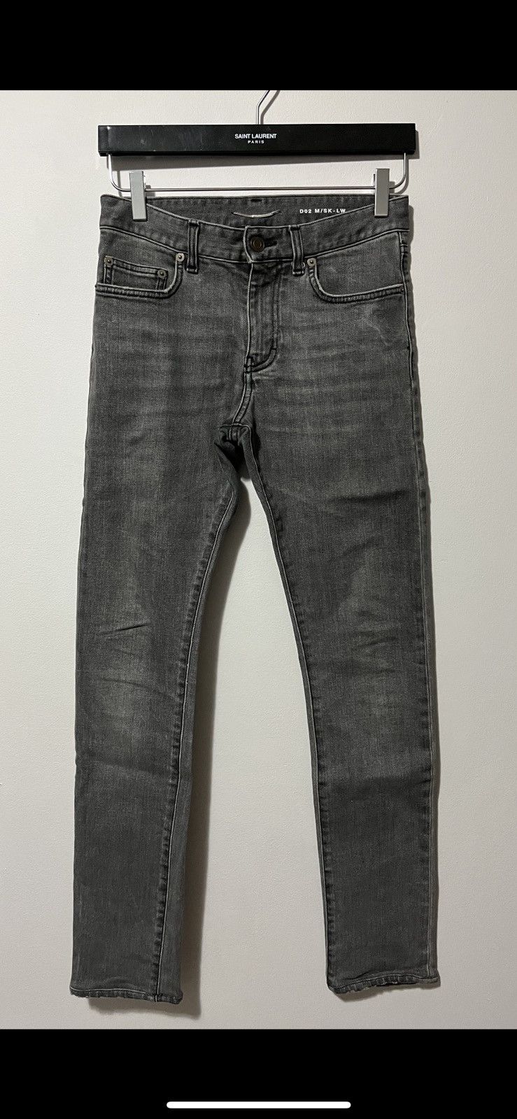 Hedi Slimane × Saint Laurent Paris FW13 Hedi D02 Grey Denim Size US 27 - 1 Thumbnail