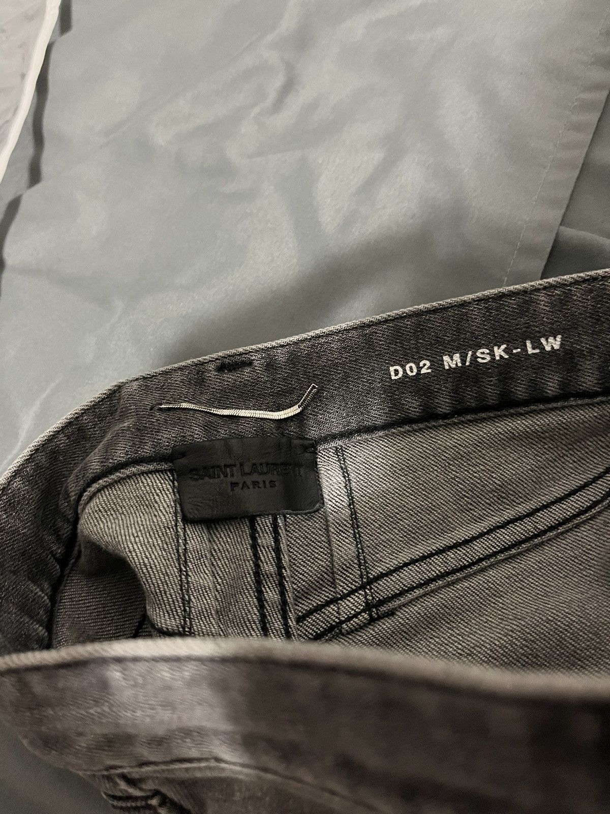 Hedi Slimane × Saint Laurent Paris FW13 Hedi D02 Grey Denim Size US 27 - 5 Thumbnail