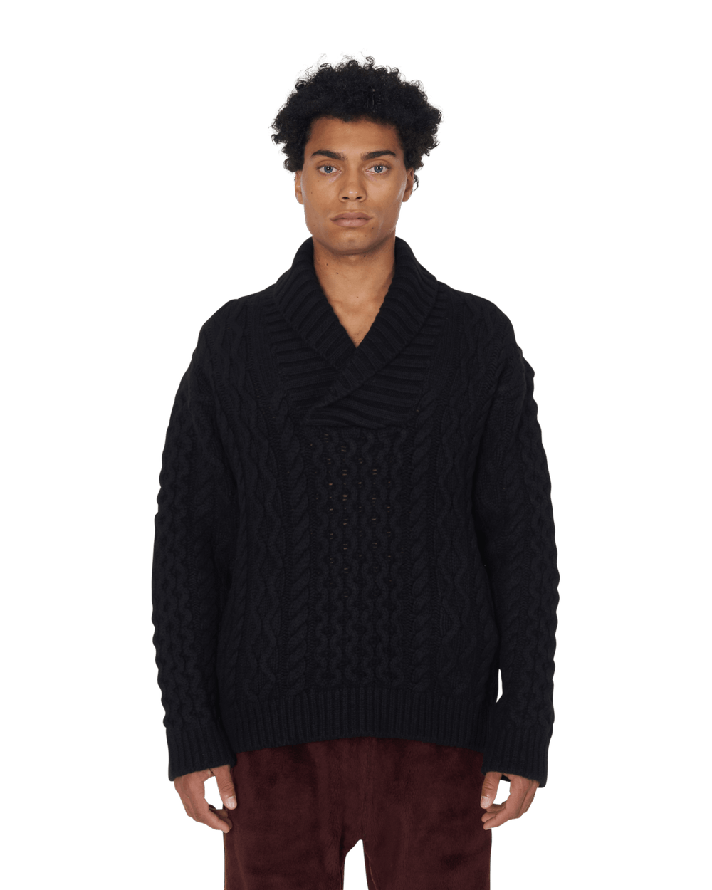 Undercover FW19 RUNWAY UNDERCOVER UCX4913 DOWNLOAD CABLE KNIT SWEATER Size US M / EU 48-50 / 2 - 10 Thumbnail