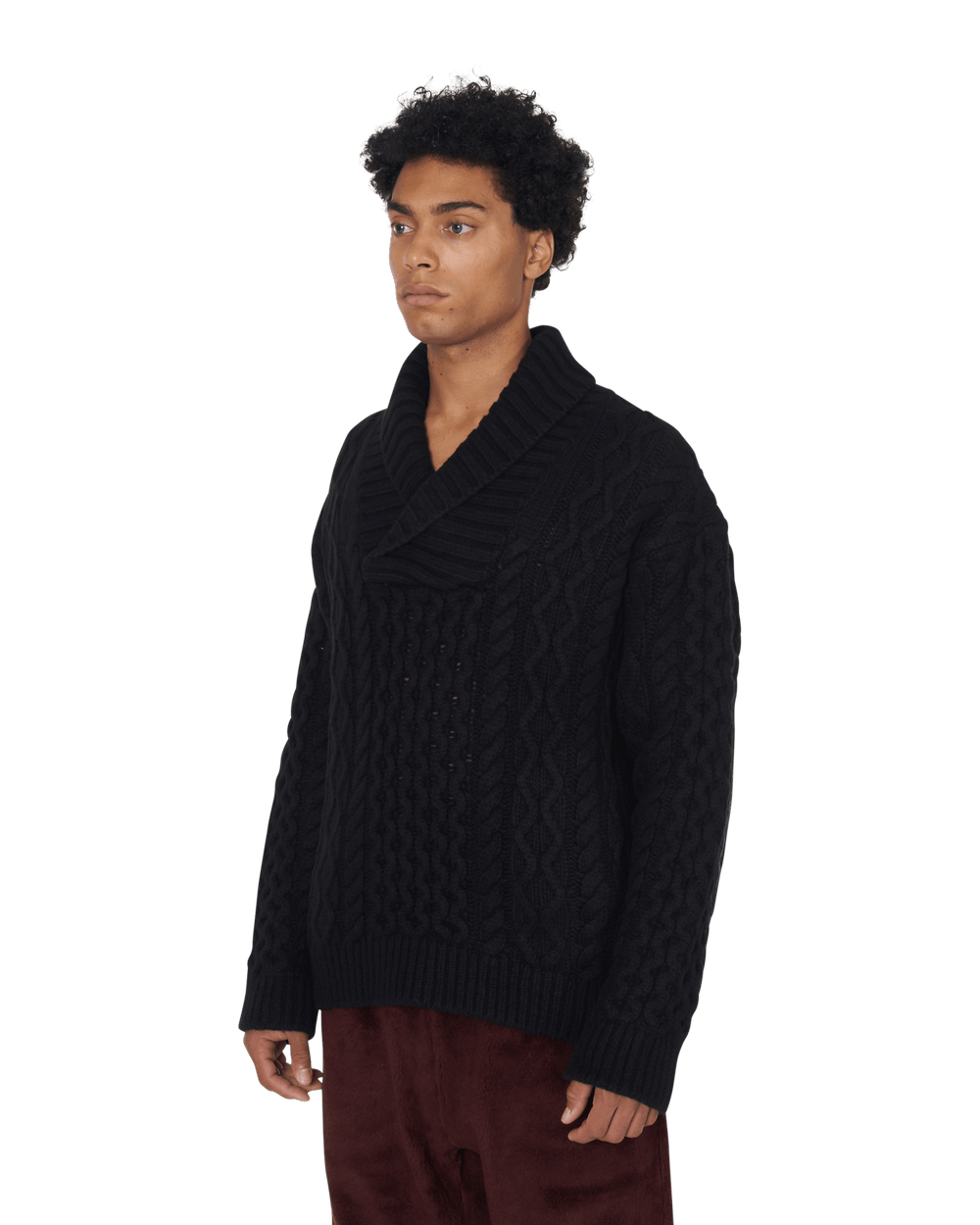 Undercover FW19 RUNWAY UNDERCOVER UCX4913 DOWNLOAD CABLE KNIT SWEATER Size US M / EU 48-50 / 2 - 11 Thumbnail