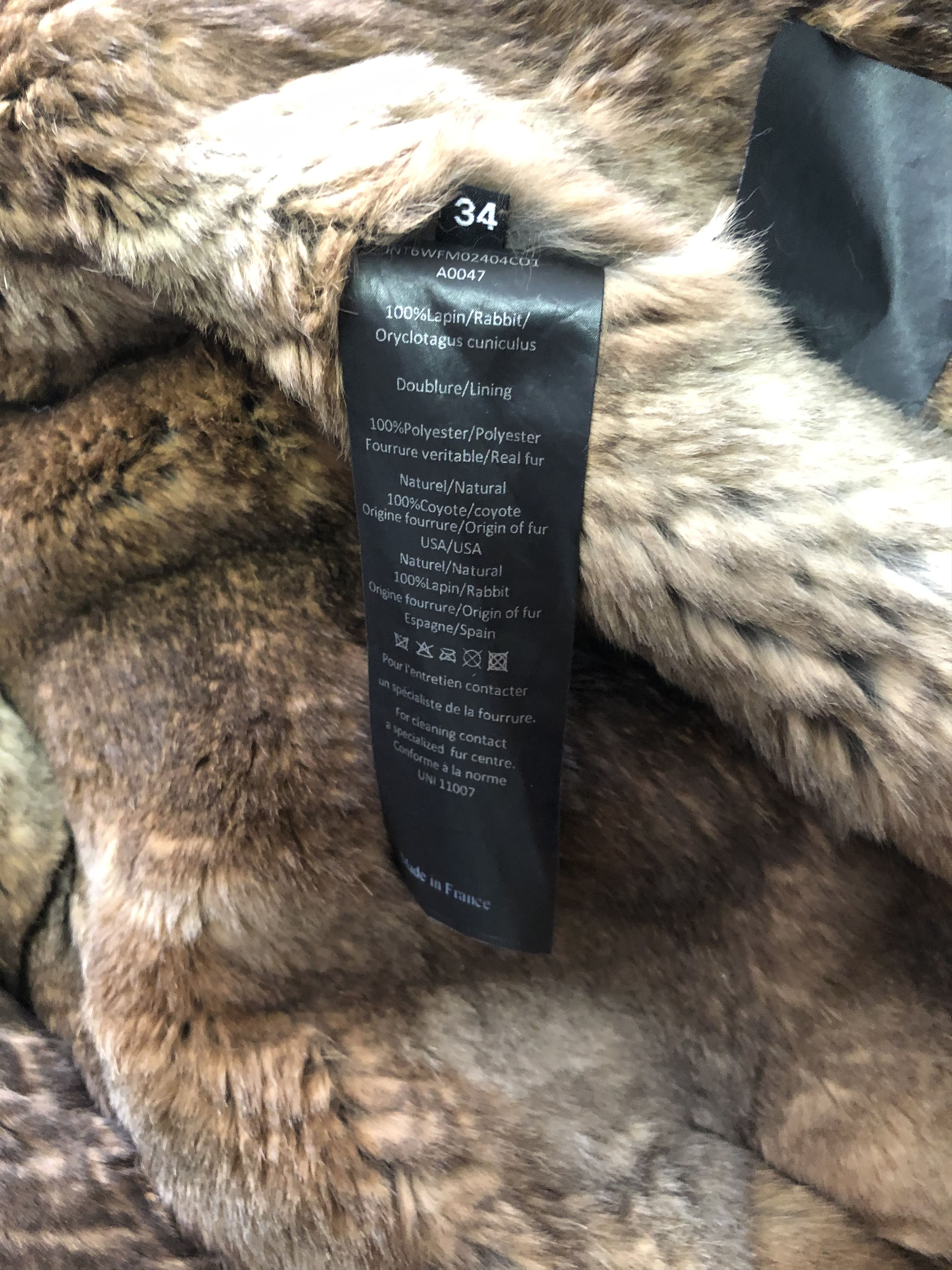 Yves Salomon Rabbit Coyote Fur-Lined Fishtail Parka Size US S / EU 44-46 / 1 - 5 Thumbnail