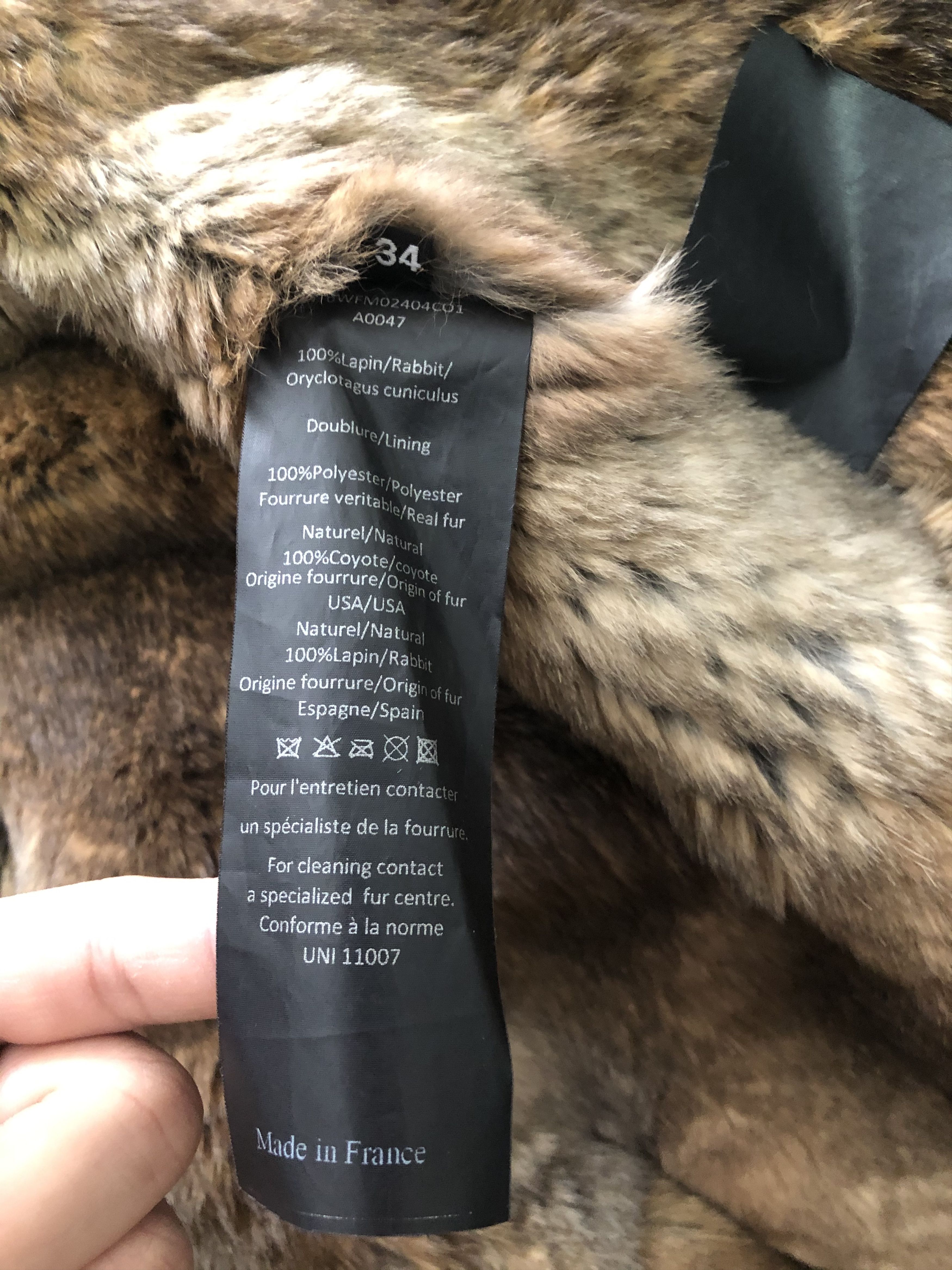 Yves Salomon Rabbit Coyote Fur-Lined Fishtail Parka Size US S / EU 44-46 / 1 - 6 Thumbnail