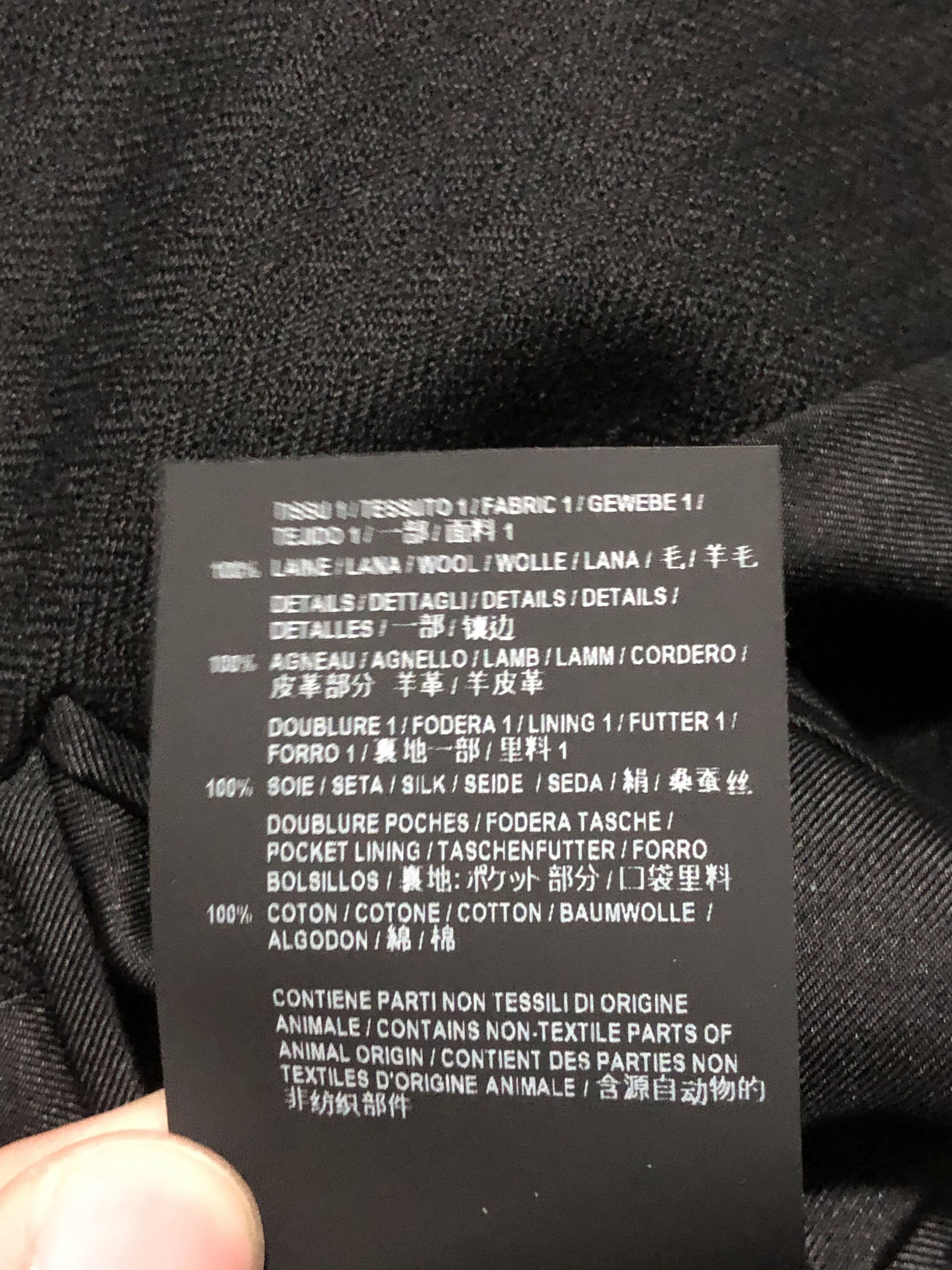 Saint Laurent Paris SS19 RUNWAY Leather Panel Blazer Size 46R - 7 Thumbnail