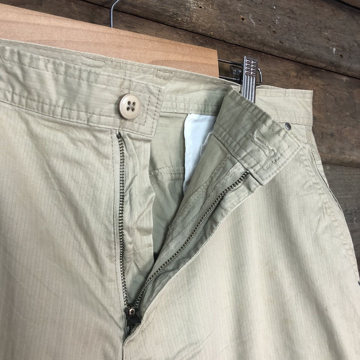 Japanese Brand Japan Cream Multipocket Cargo Pants #3358 Size US 34 / EU 50 - 8 Thumbnail