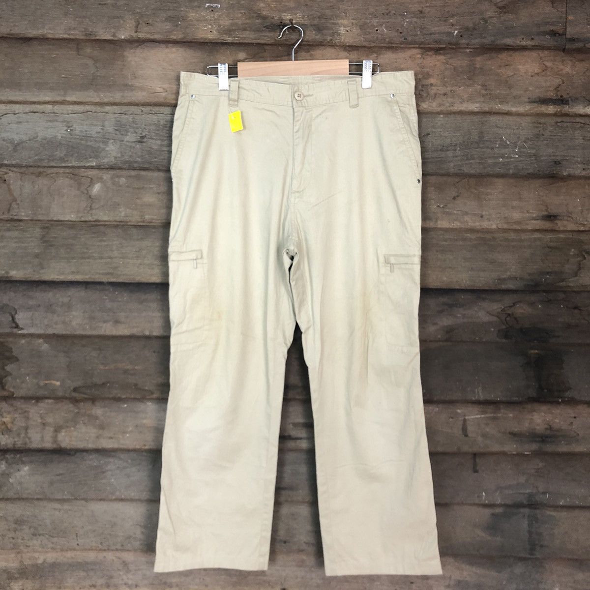 Japanese Brand Japan Cream Multipocket Cargo Pants #3358 Size US 34 / EU 50 - 1 Thumbnail
