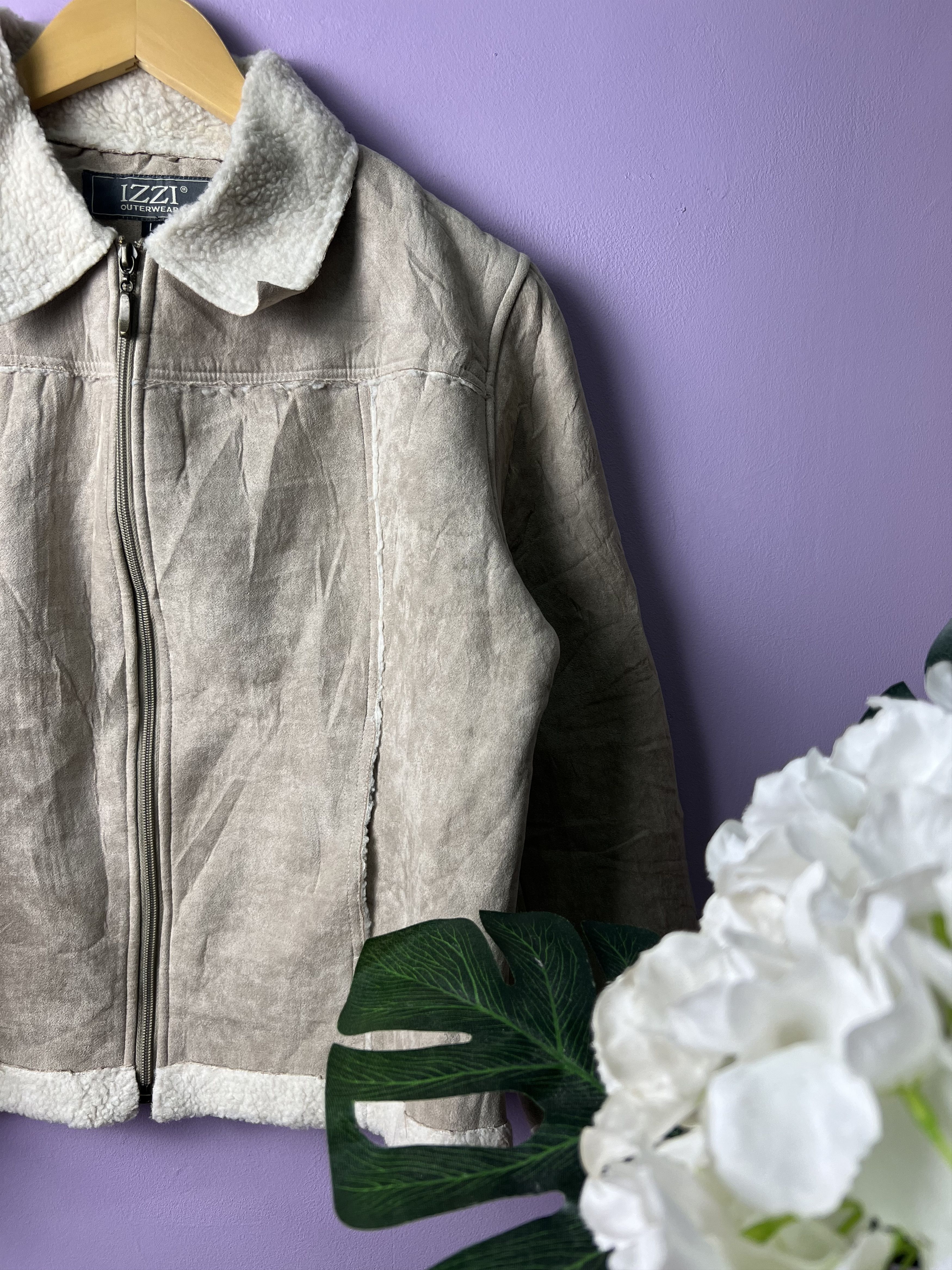 Other 🔥Izzi Light Suede Sherpa Jackets Size US M / EU 48-50 / 2 - 5 Thumbnail