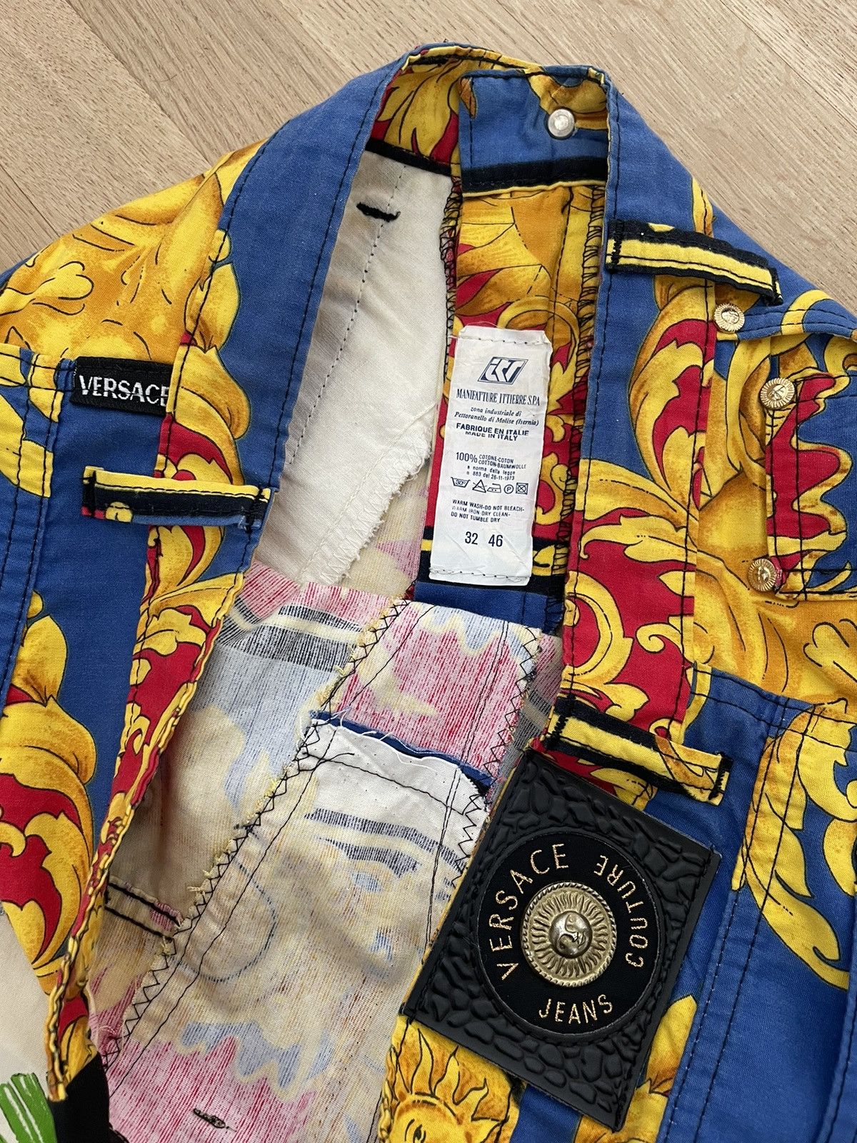 Versace Jeans Couture 🌞 Versace Jeans Couture Fullprint Sun Archive Vintage Pant Size US 32 / EU 48 - 5 Thumbnail