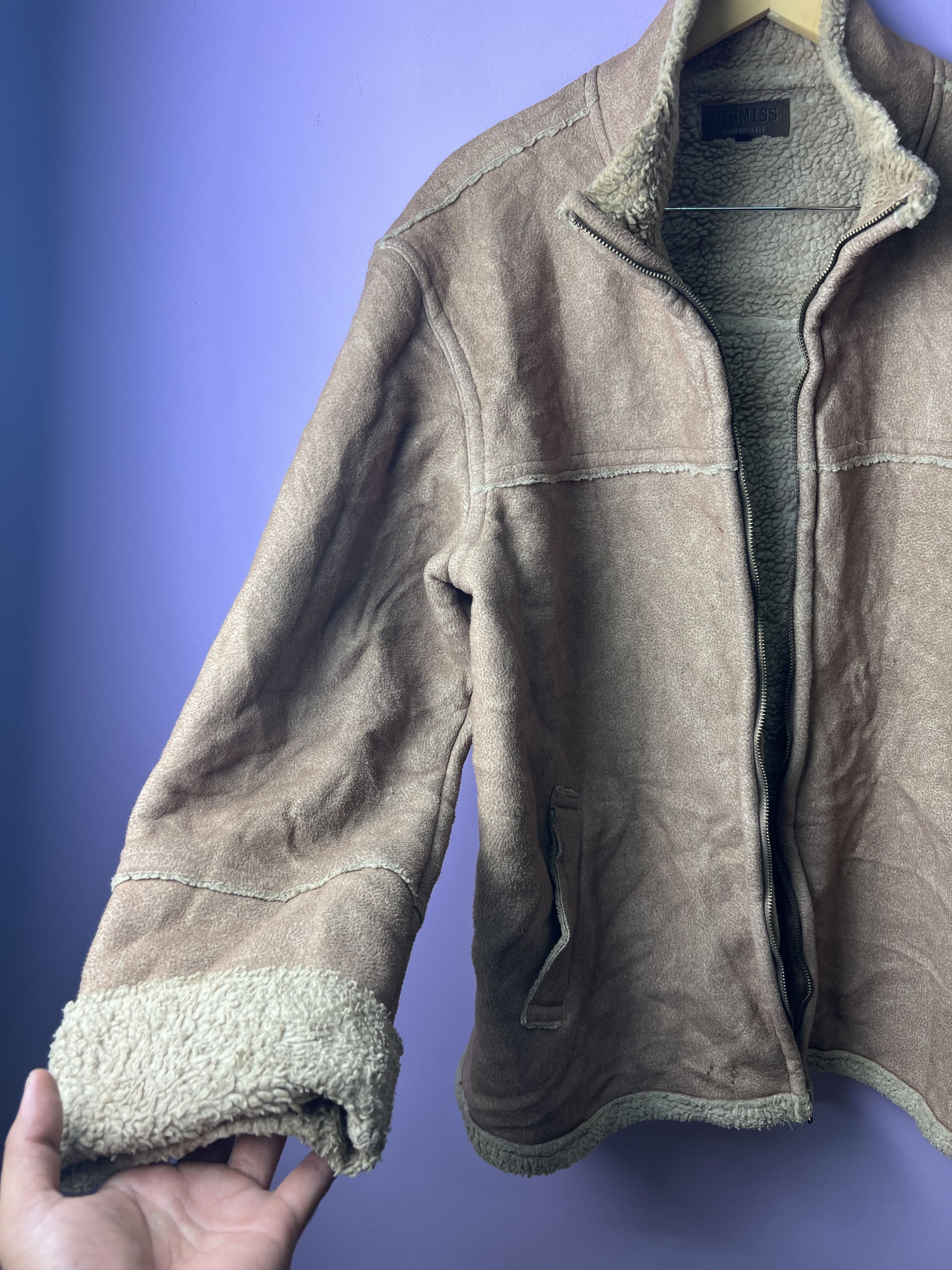 Japanese Brand 🔥Vintage Dismiss Sherpa Shearling Jackets Size US L / EU 52-54 / 3 - 13 Thumbnail