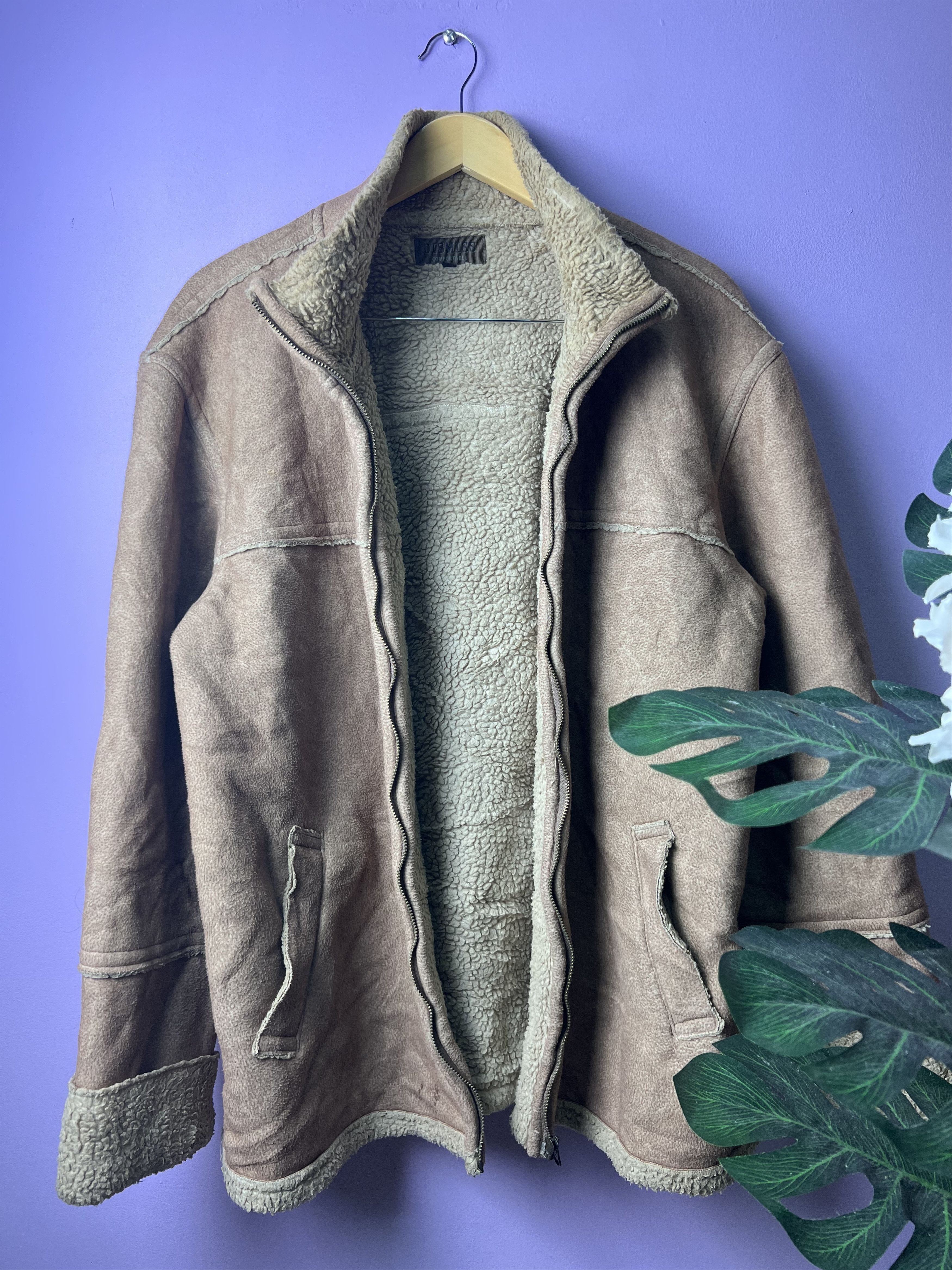 Japanese Brand 🔥Vintage Dismiss Sherpa Shearling Jackets Size US L / EU 52-54 / 3 - 2 Thumbnail