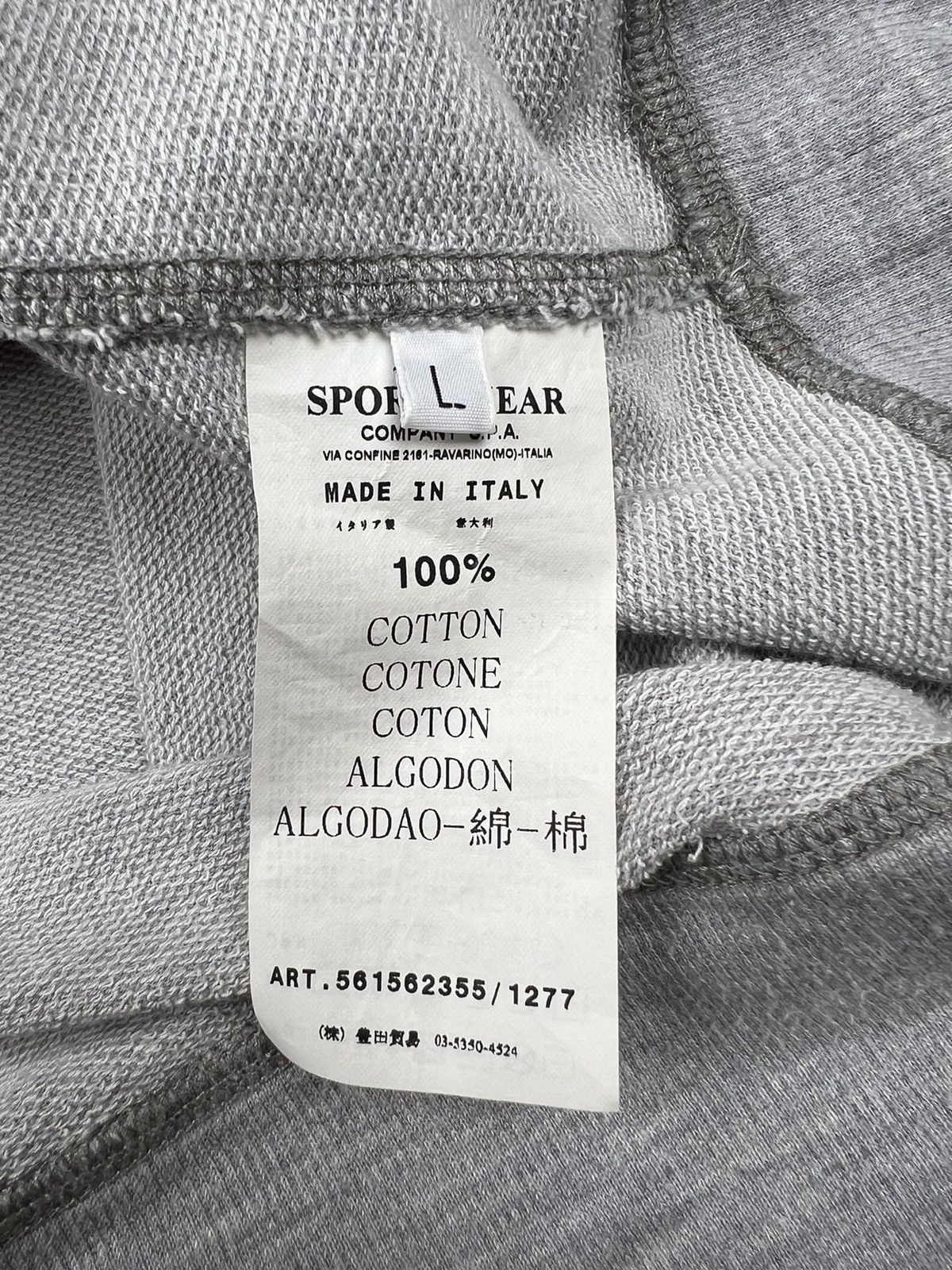 Stone Island Stone Island Vintage Gray Hoodie 2003 Size US M / EU 48-50 / 2 - 15 Thumbnail