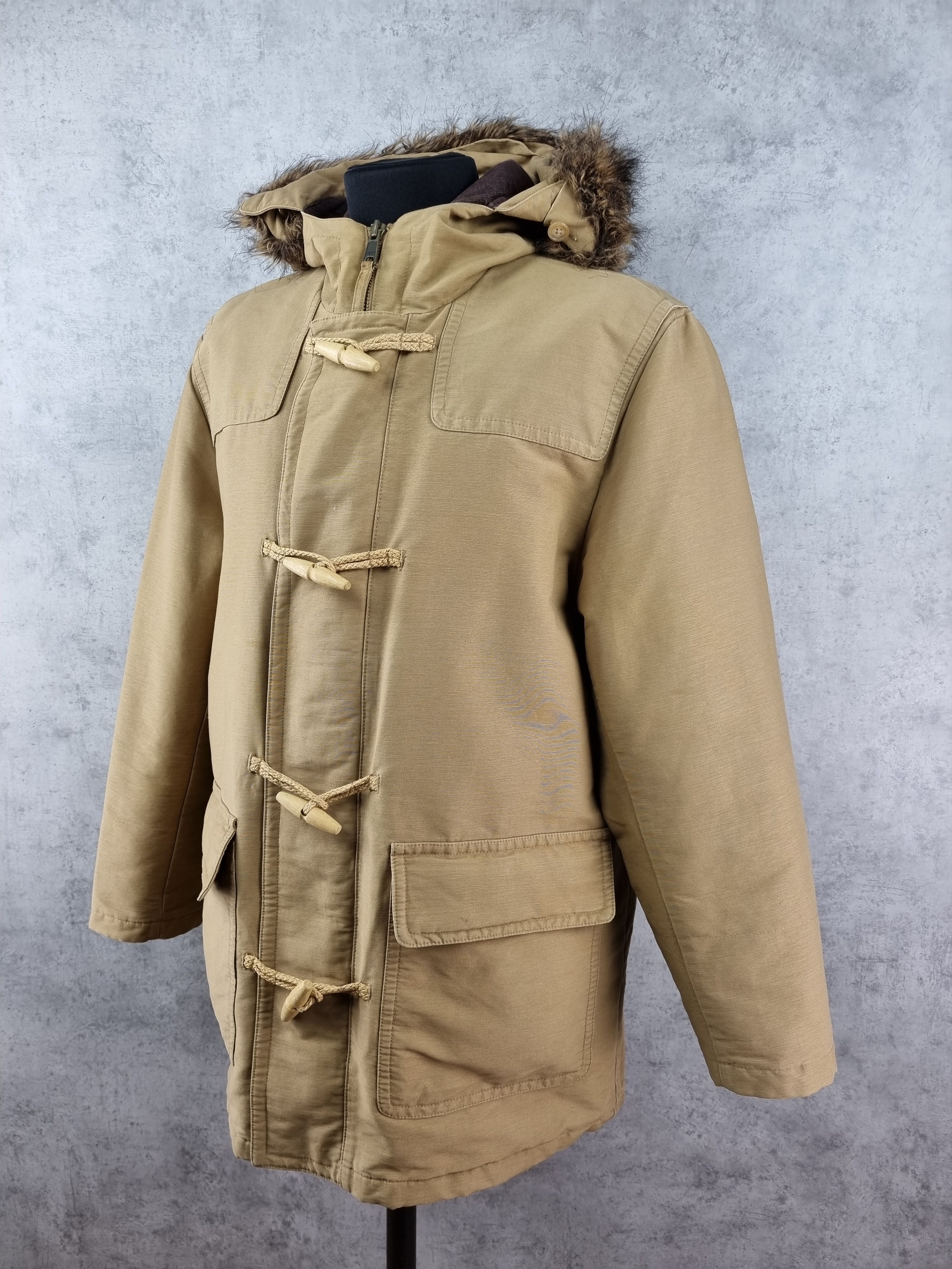 Polo Ralph Lauren × Ralph Lauren × Vintage Ralph Lauren Duffle Coat Heavy Hooded Jacket Size US L / EU 52-54 / 3 - 4 Thumbnail
