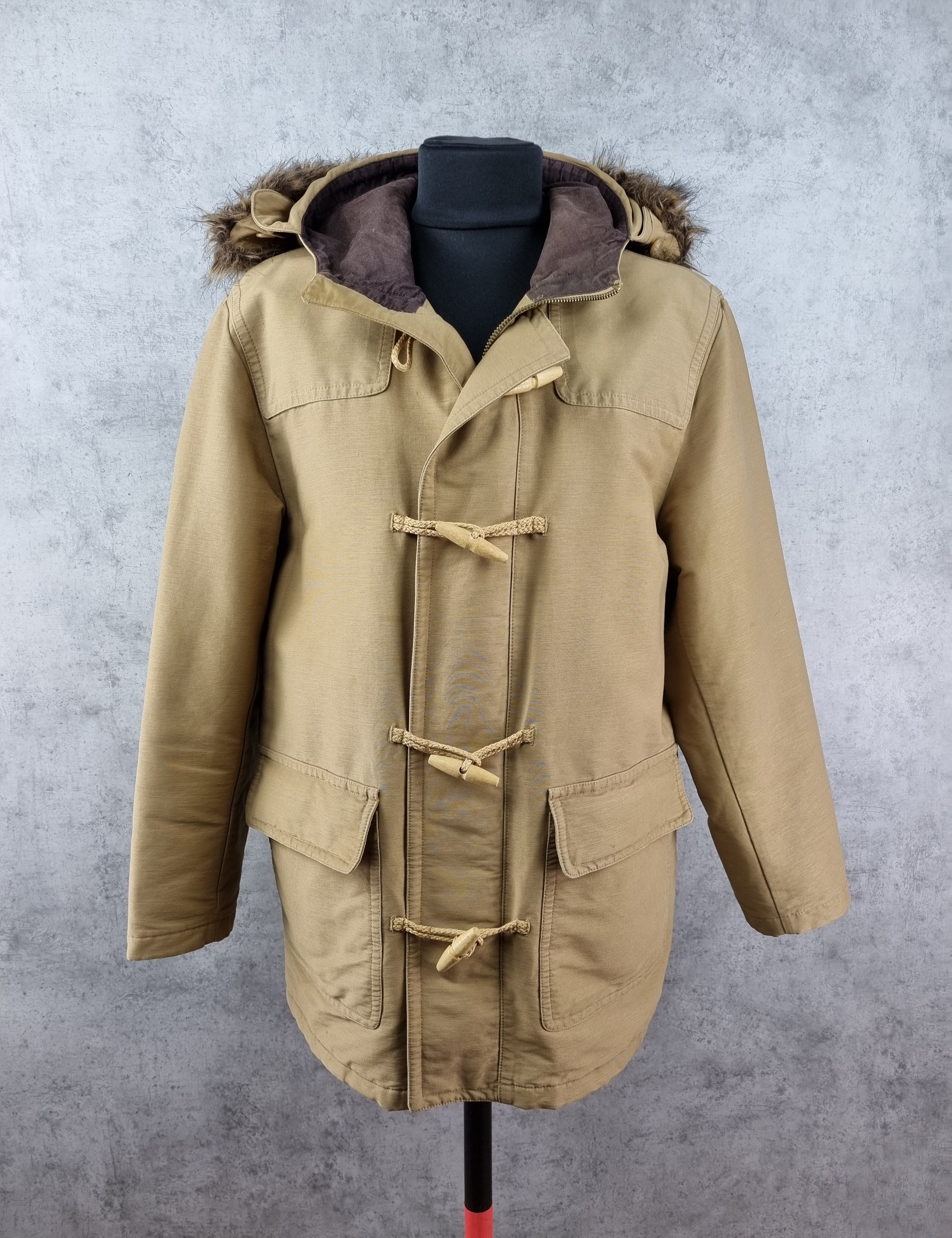 Polo Ralph Lauren × Ralph Lauren × Vintage Ralph Lauren Duffle Coat Heavy Hooded Jacket Size US L / EU 52-54 / 3 - 1 Thumbnail