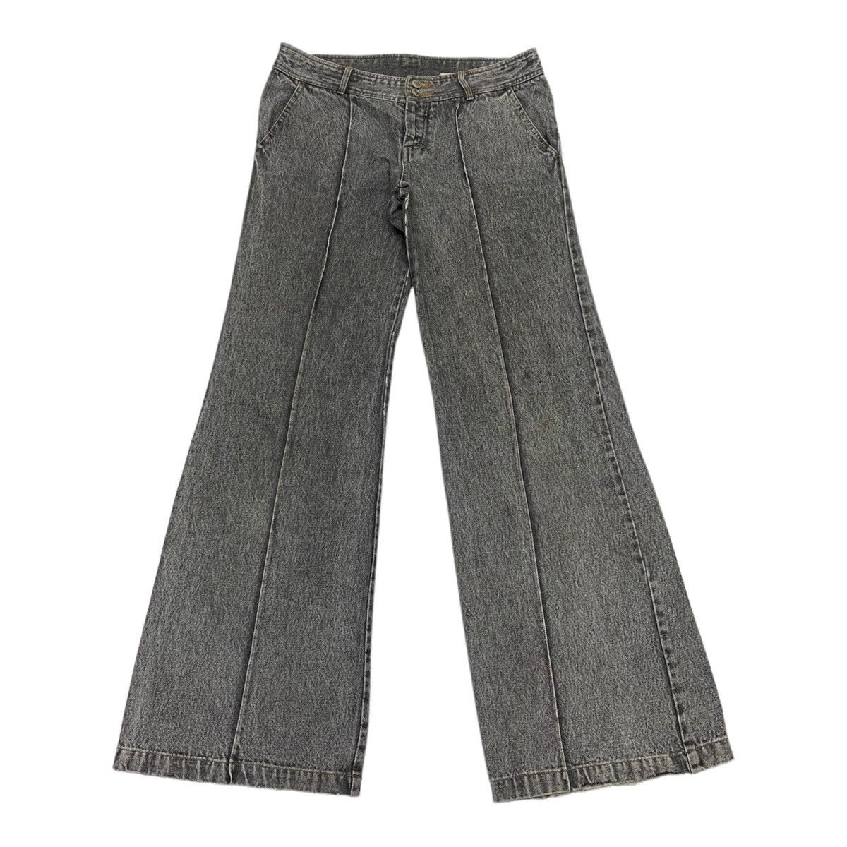Hysteric Glamour JAPANESE AVANT GARDE STYLE DENIM FLARE DISTRESSED BOOTCUT Size US 32 / EU 48 - 3 Thumbnail
