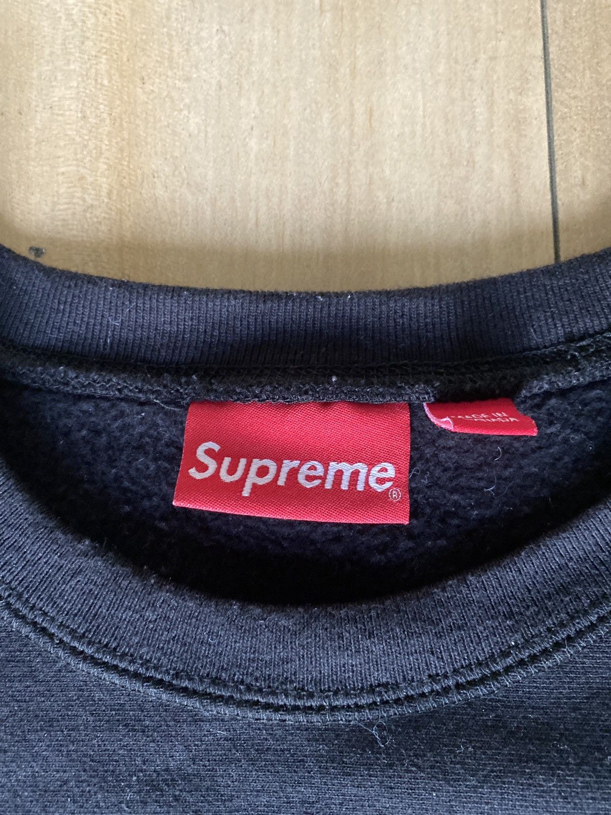 Supreme Supreme Box Logo Crewneck (FW18) Black Size US L / EU 52-54 / 3 - 6 Thumbnail