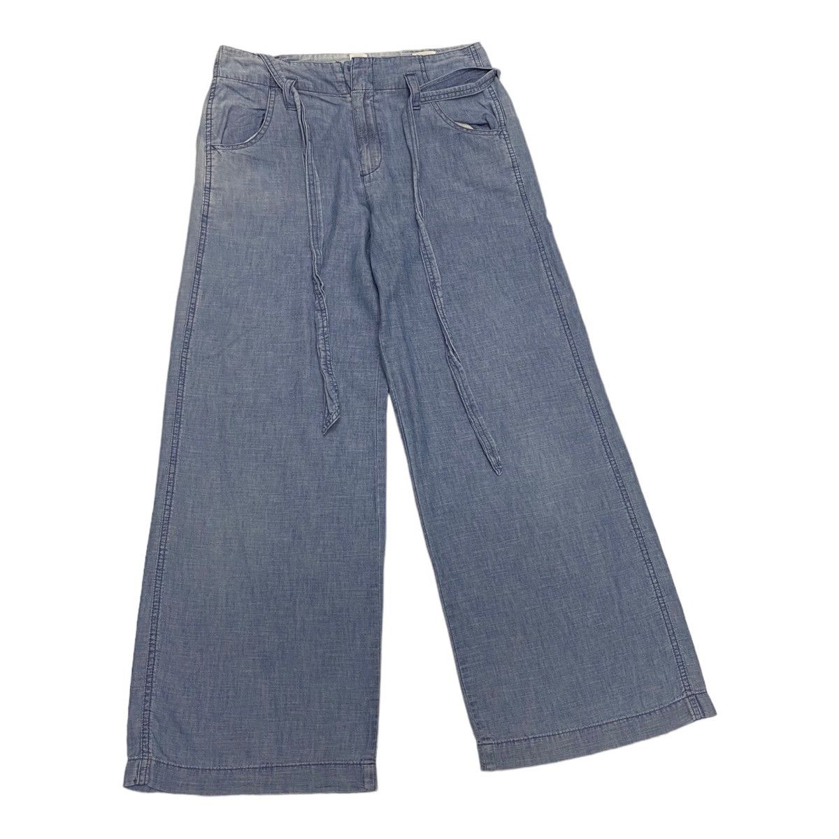 Issey Miyake RARE‼️GAP WIDE LEG LINEN PANTS HAKAMA PANTS STYLE Size US 30 / EU 46 - 4 Thumbnail
