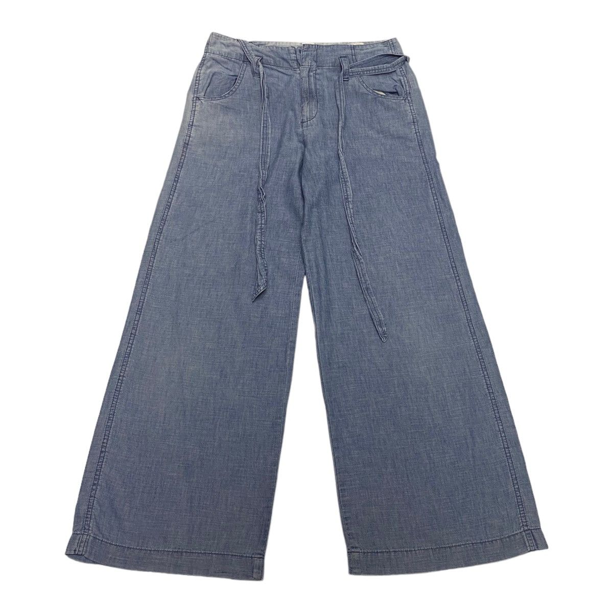 Issey Miyake RARE‼️GAP WIDE LEG LINEN PANTS HAKAMA PANTS STYLE Size US 30 / EU 46 - 1 Thumbnail