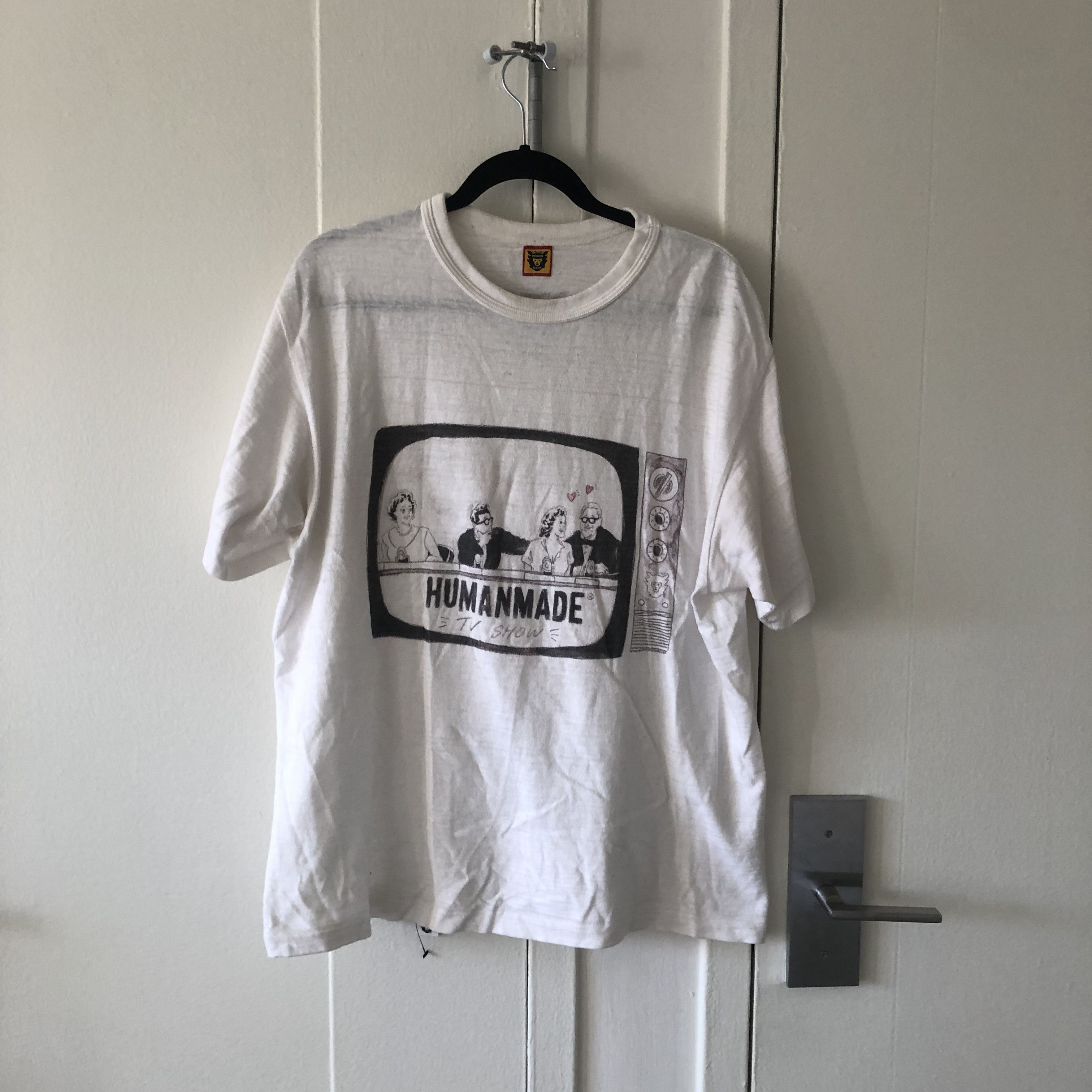 image of Human Made Tv Tee in White, Men's (Size XL)