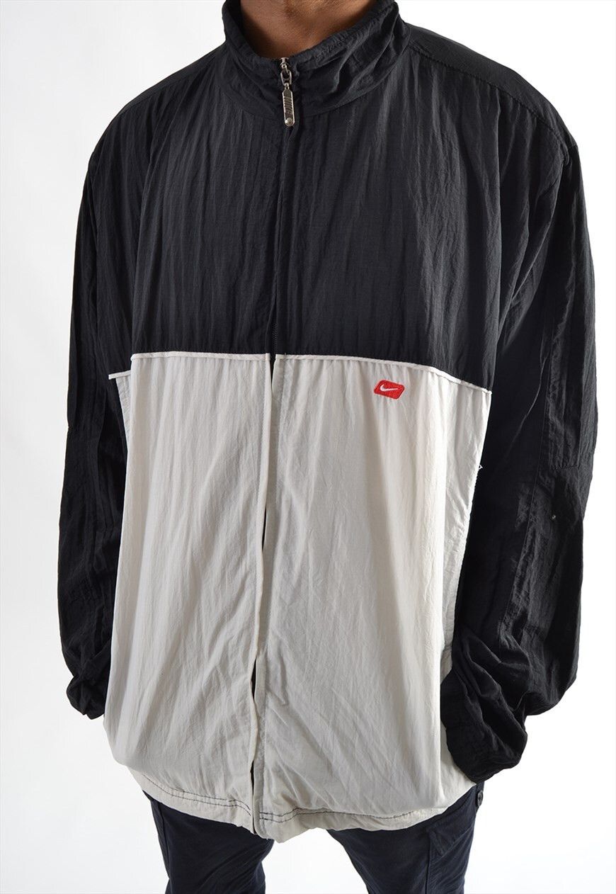 Nike × Vintage 90s Nike Vintage Jacket Windbreaker, rick owens, cav empt Size US XL / EU 56 / 4 - 3 Thumbnail