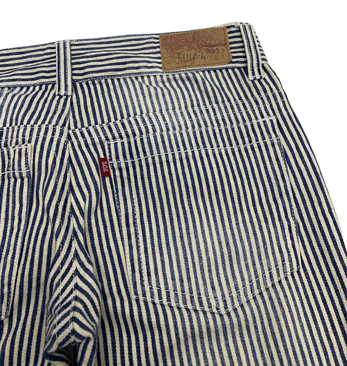 Hysteric Glamour WIND N SEA HYSTERIC GLAMOUR STYLE SOF HICKORY STRIPE PANTS Size US 33 - 8 Thumbnail