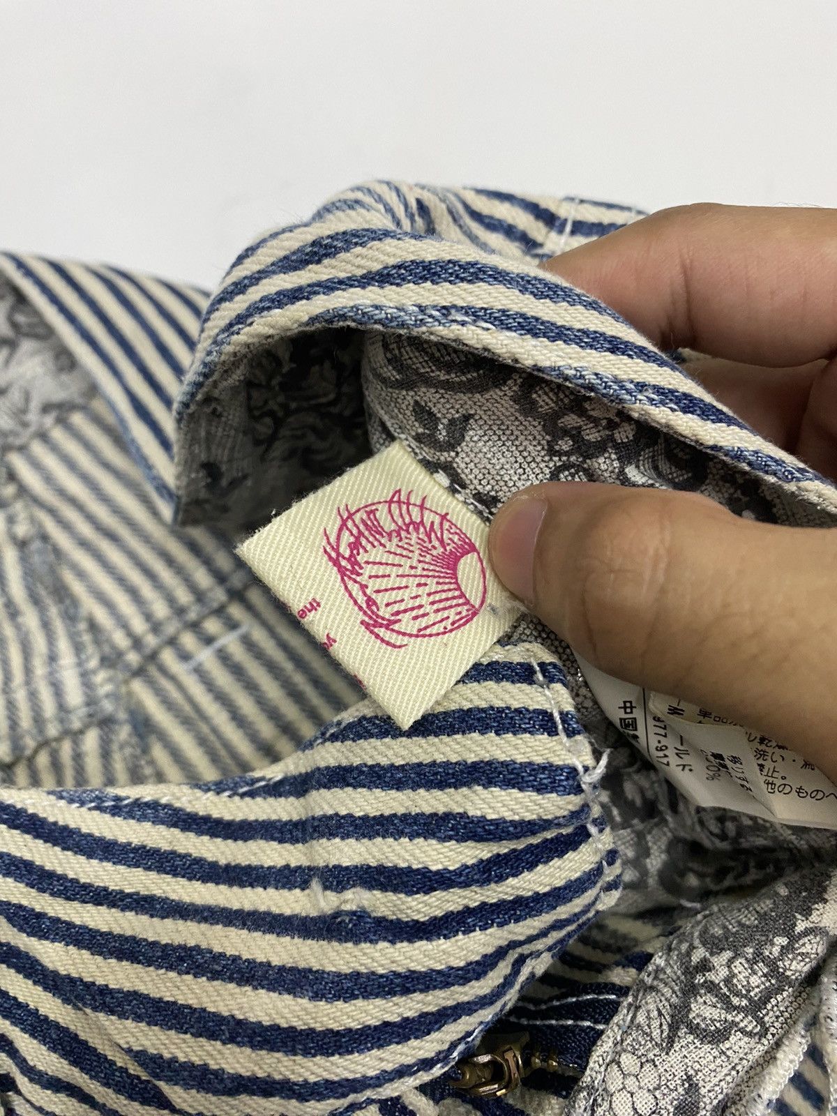 Hysteric Glamour WIND N SEA HYSTERIC GLAMOUR STYLE SOF HICKORY STRIPE PANTS Size US 33 - 10 Thumbnail