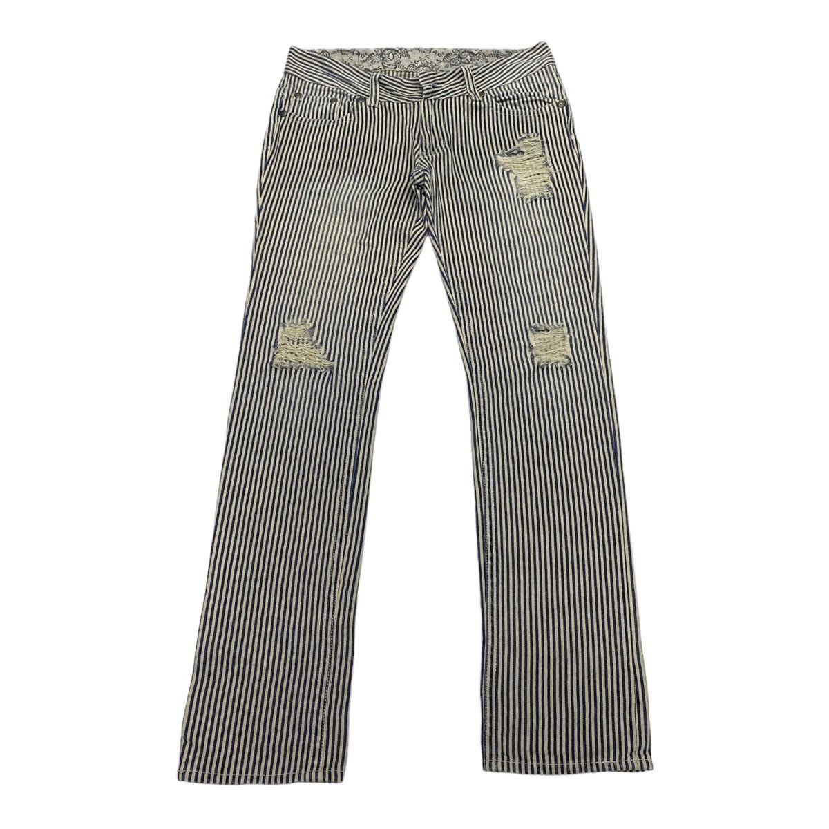 Hysteric Glamour WIND N SEA HYSTERIC GLAMOUR STYLE SOF HICKORY STRIPE PANTS Size US 33 - 1 Thumbnail