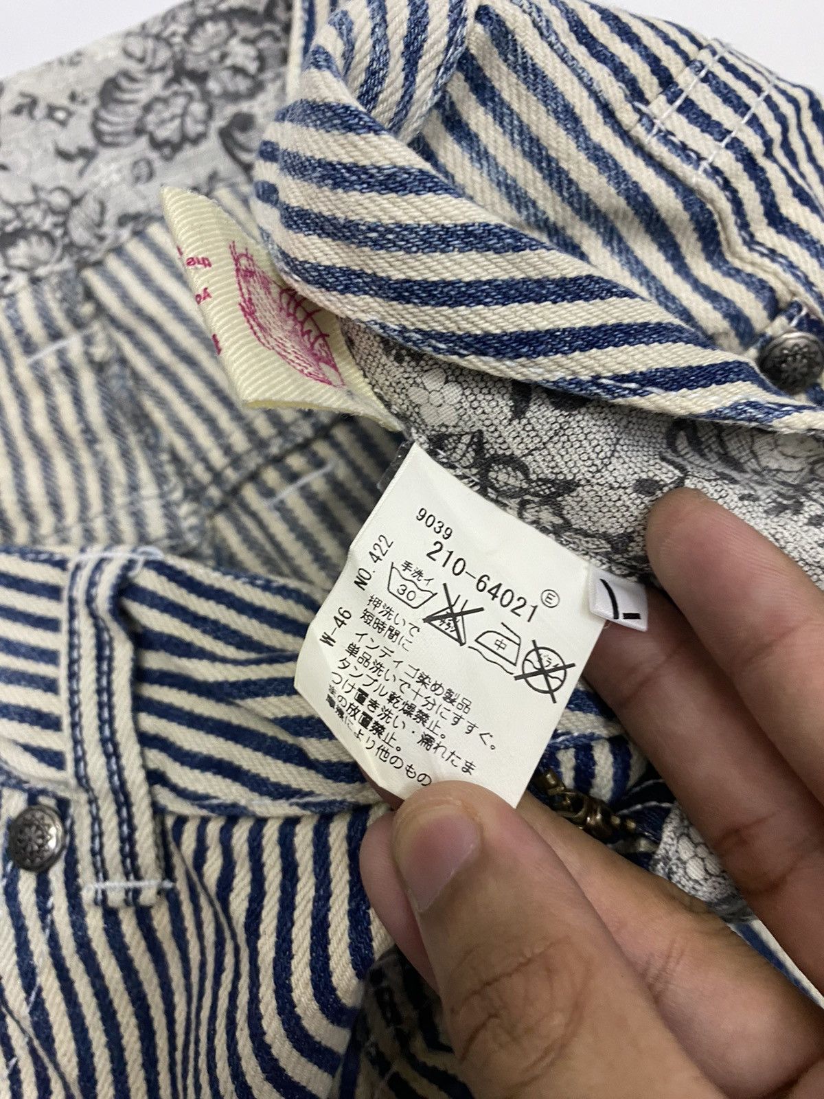 Hysteric Glamour WIND N SEA HYSTERIC GLAMOUR STYLE SOF HICKORY STRIPE PANTS Size US 33 - 12 Thumbnail