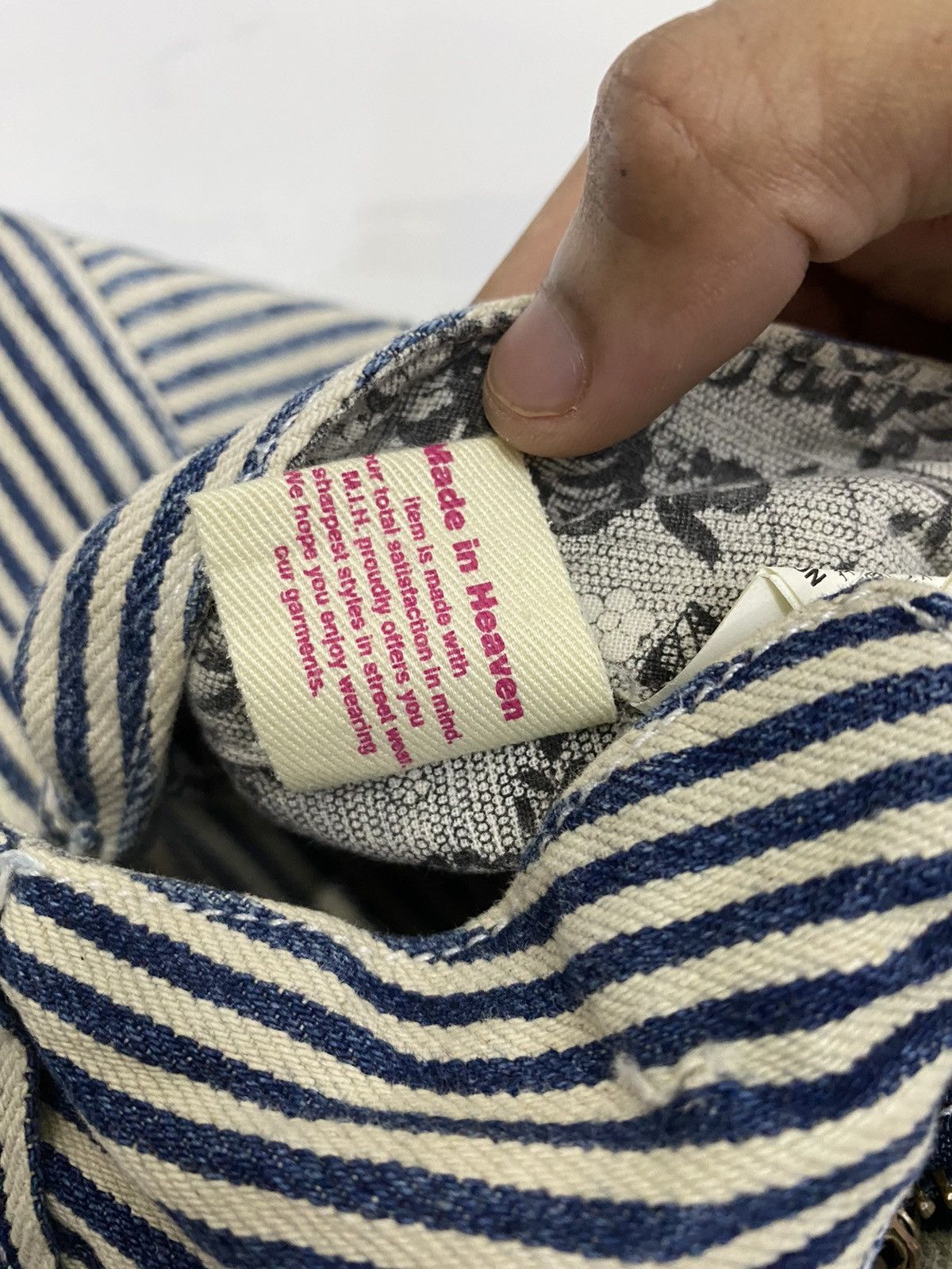 Hysteric Glamour WIND N SEA HYSTERIC GLAMOUR STYLE SOF HICKORY STRIPE PANTS Size US 33 - 11 Thumbnail