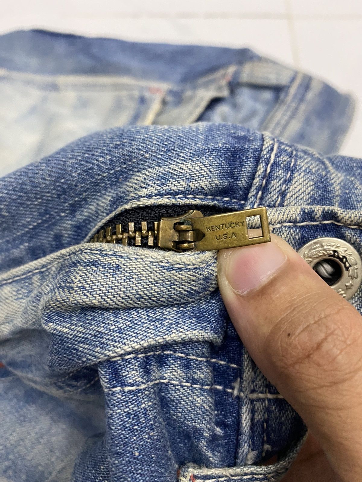 Johnbull JOHN BULL JAPAN OG VINTAGE DENIM CARPENTER PANTS Size US 35 - 13 Thumbnail