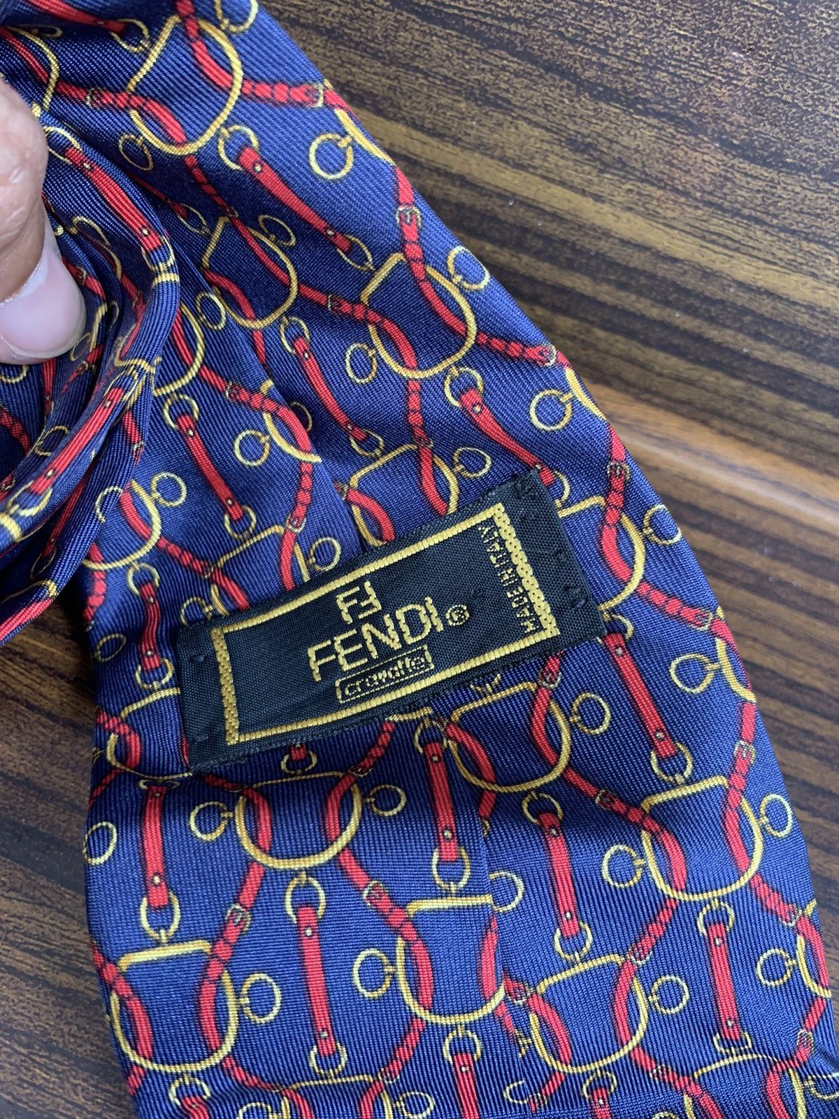 Fendi Fendi Silk Neck Tie Size ONE SIZE - 3 Thumbnail