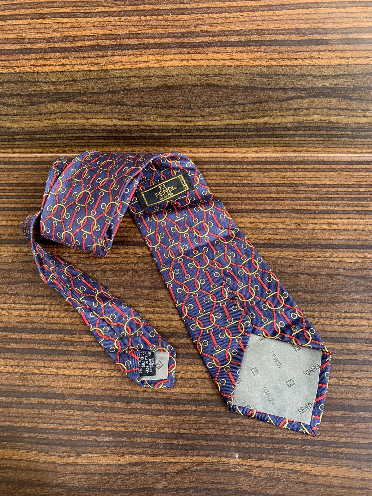 Fendi Fendi Silk Neck Tie Size ONE SIZE - 2 Thumbnail