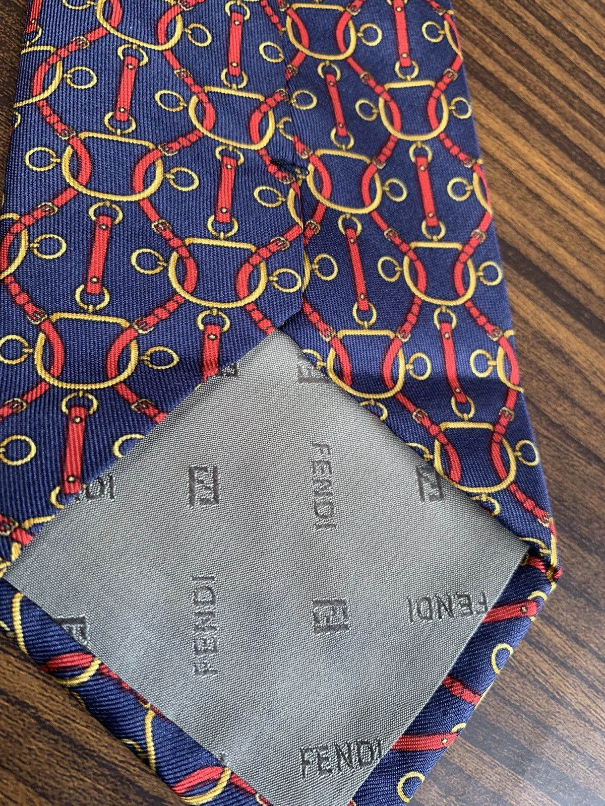 Fendi Fendi Silk Neck Tie Size ONE SIZE - 4 Thumbnail