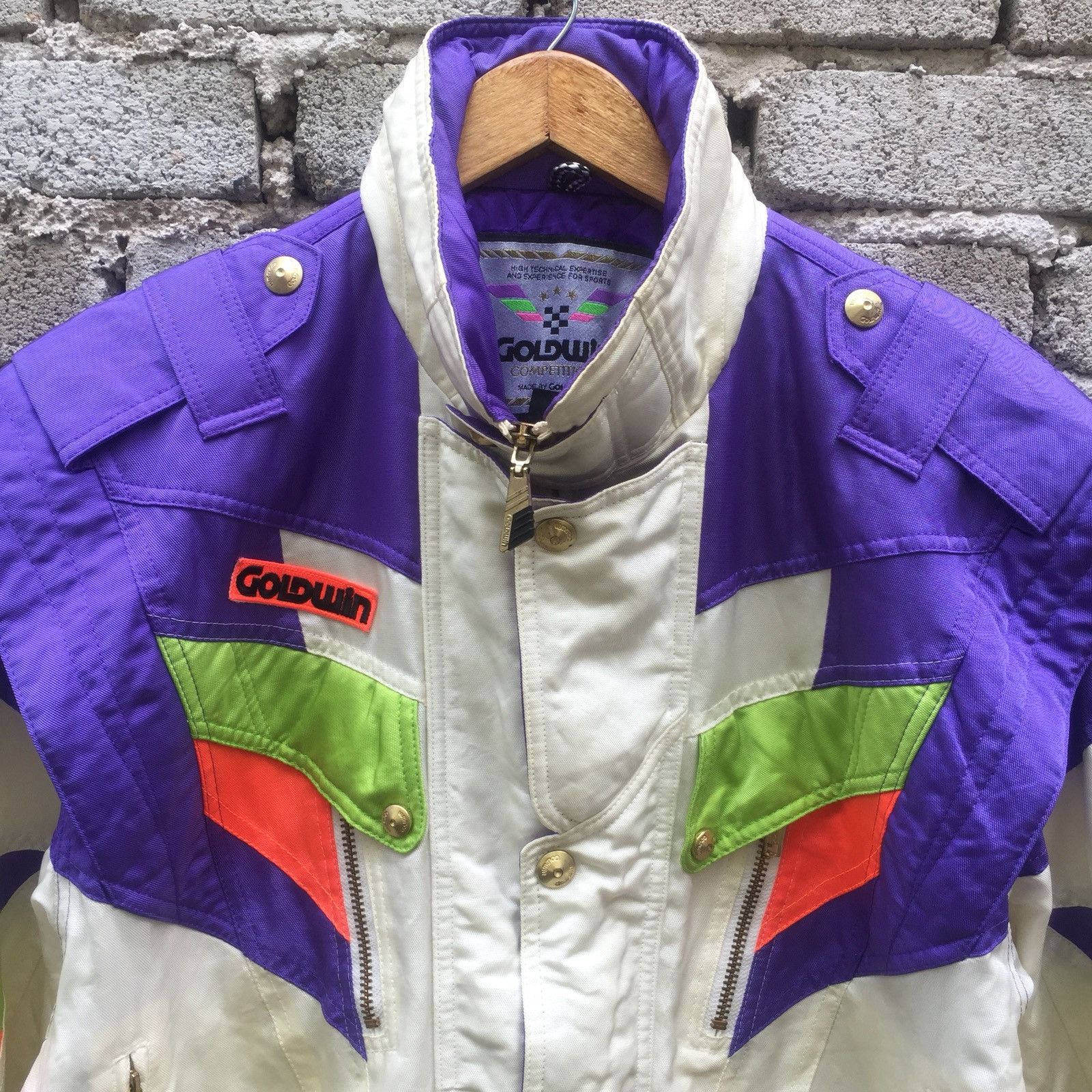 Descente 90s GoldWing Descente Multicolor Skiing Jacket Size US L / EU 52-54 / 3 - 3 Thumbnail