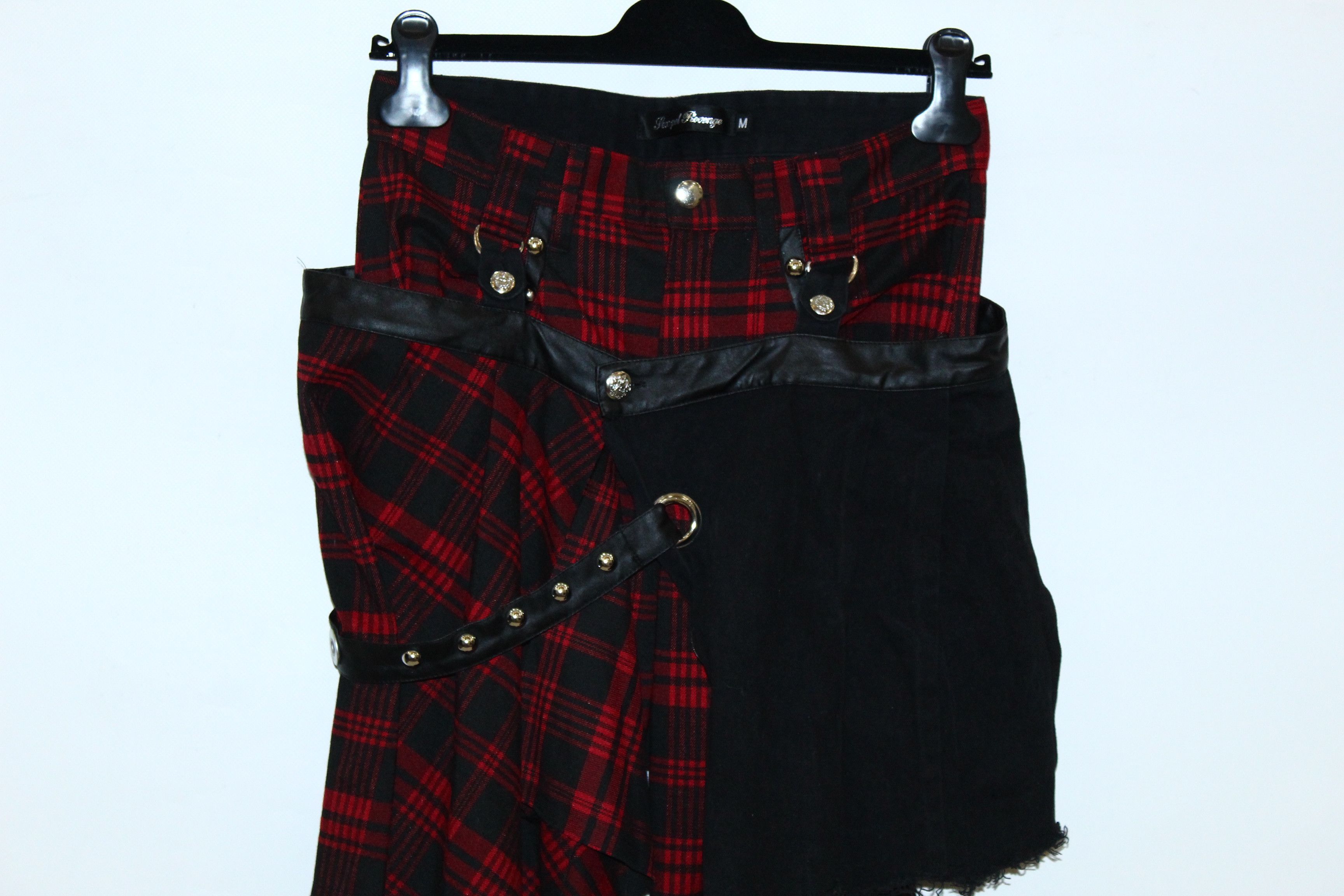 Japanese Brand Y2K💥VTG Sex Pot Revenge Destroy Punk Bondage Tartan Pants Size US 32 / EU 48 - 9 Thumbnail