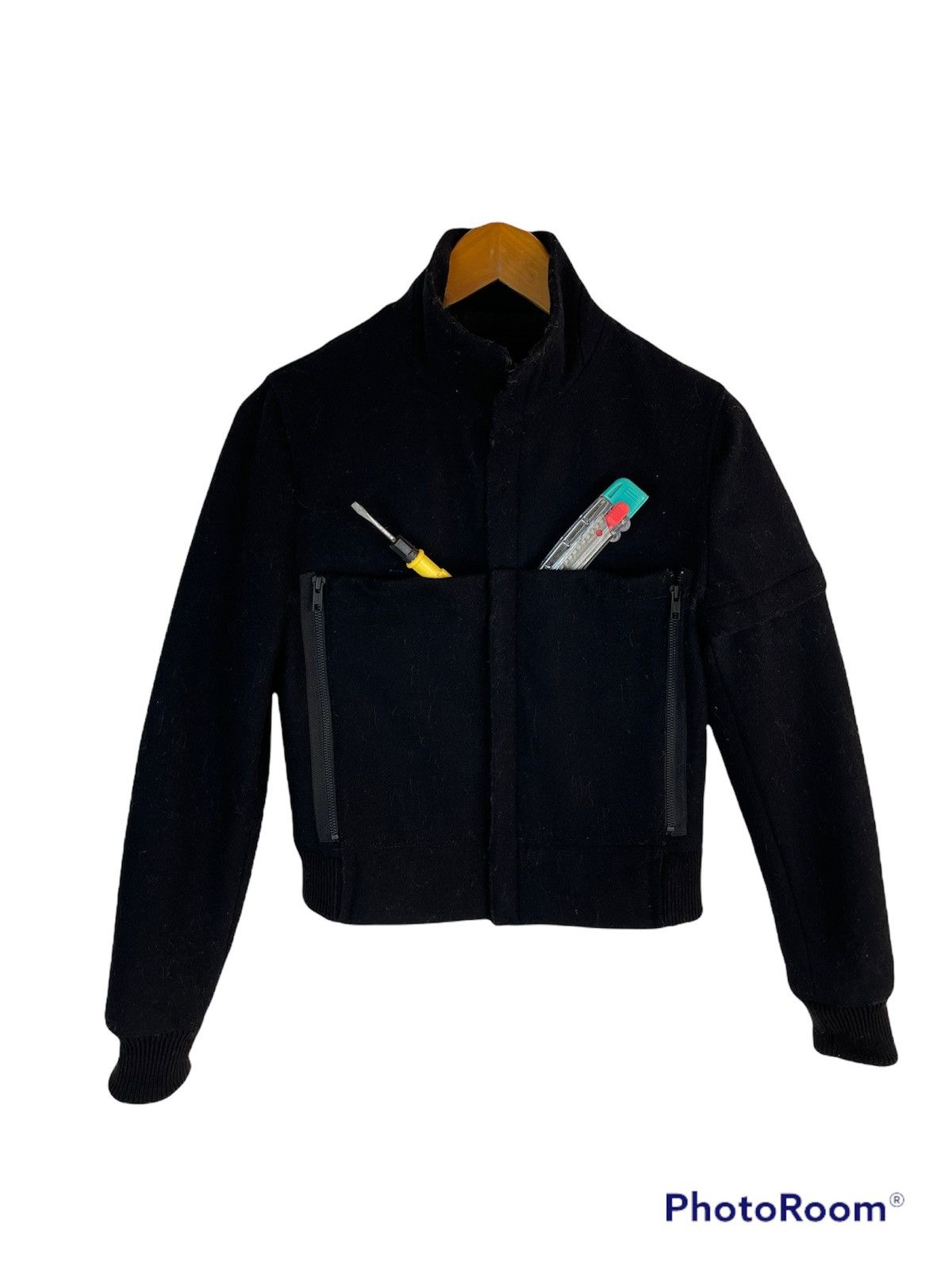 Uniqlo × Vintage Black 90’s Uniqlo Streetwear Parachute Cropped Jacket Size US S / EU 44-46 / 1 - 1 Thumbnail