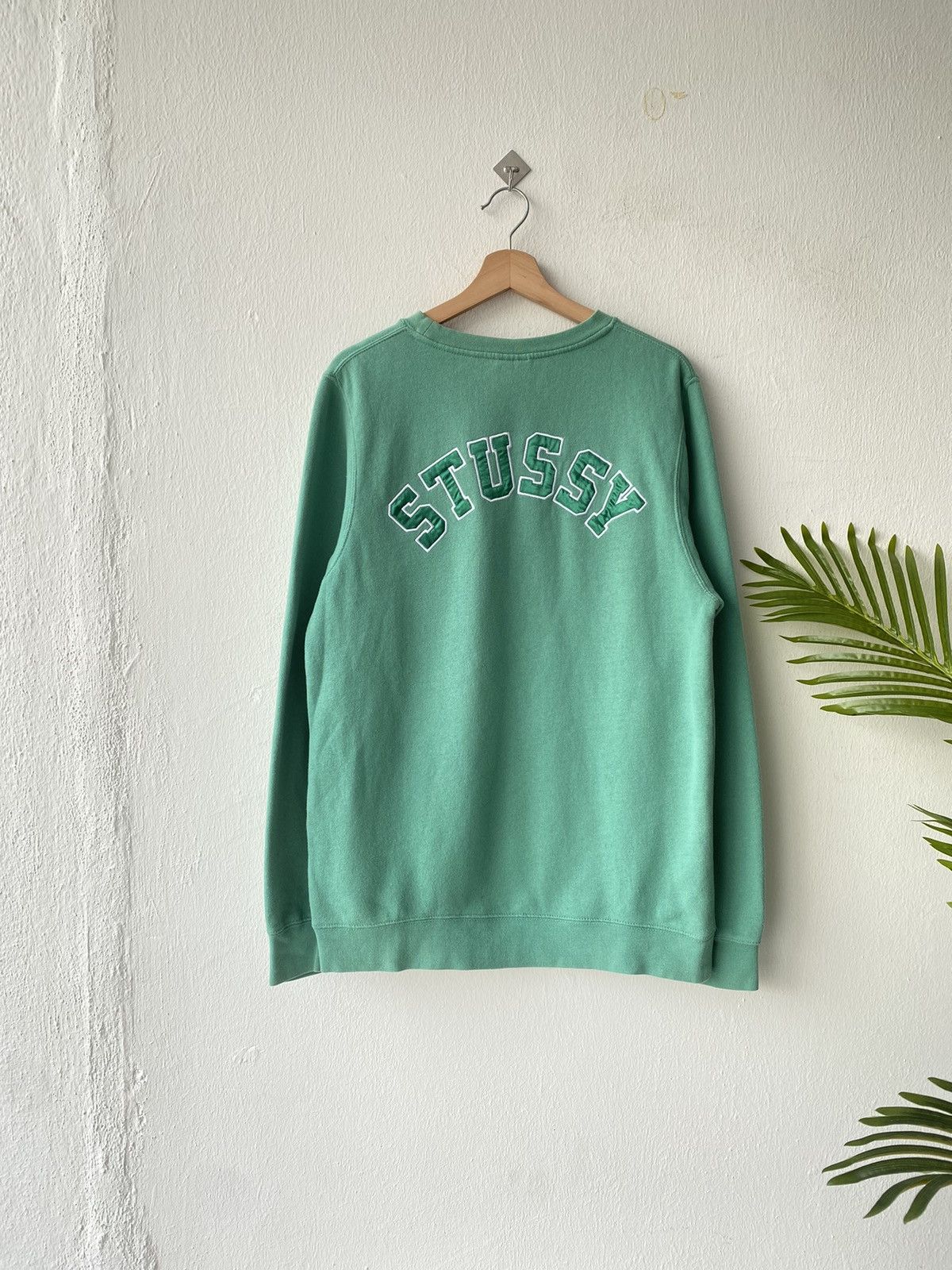 Stussy × Vintage OG Vintage Stussy Embroidered Spellout Crewneck/Travis Scott Size US M / EU 48-50 / 2 - 2 Thumbnail