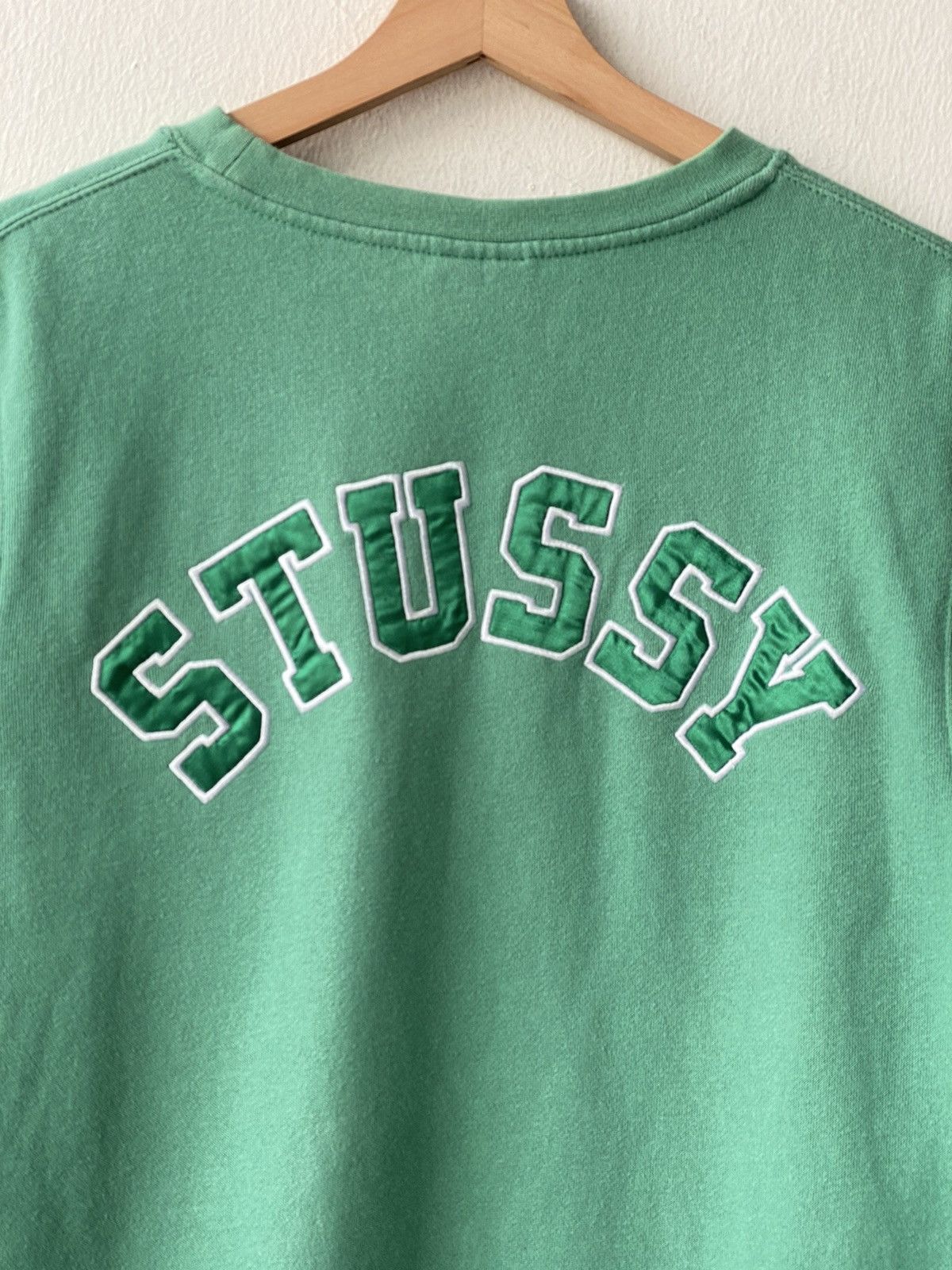 Stussy × Vintage OG Vintage Stussy Embroidered Spellout Crewneck/Travis Scott Size US M / EU 48-50 / 2 - 1 Thumbnail